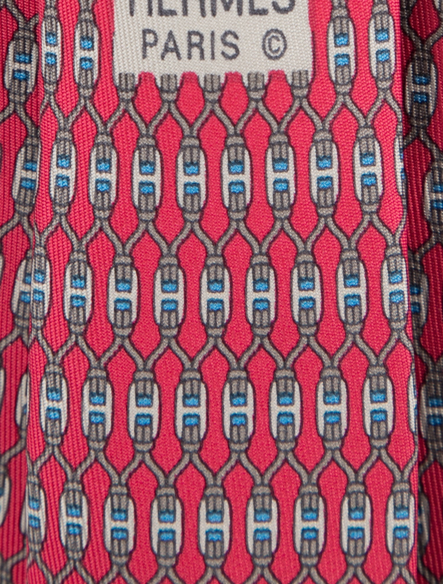 Hermès Silk Pattern Print Tie