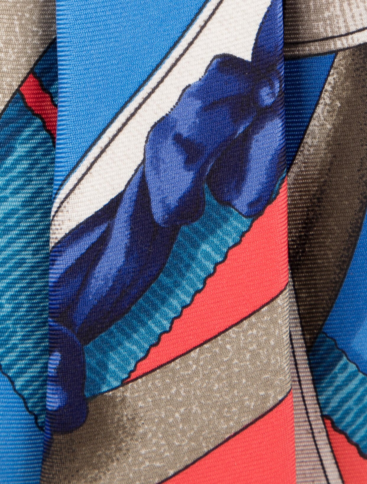 Hermès Silk Pattern Print Tie