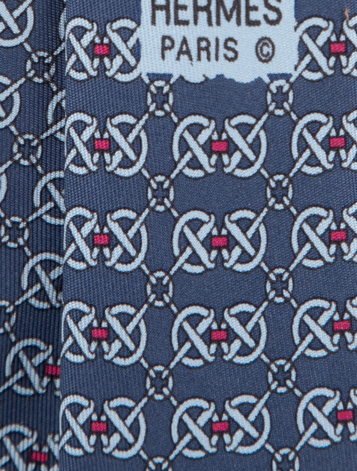 Hermès Silk Pattern Print Tie