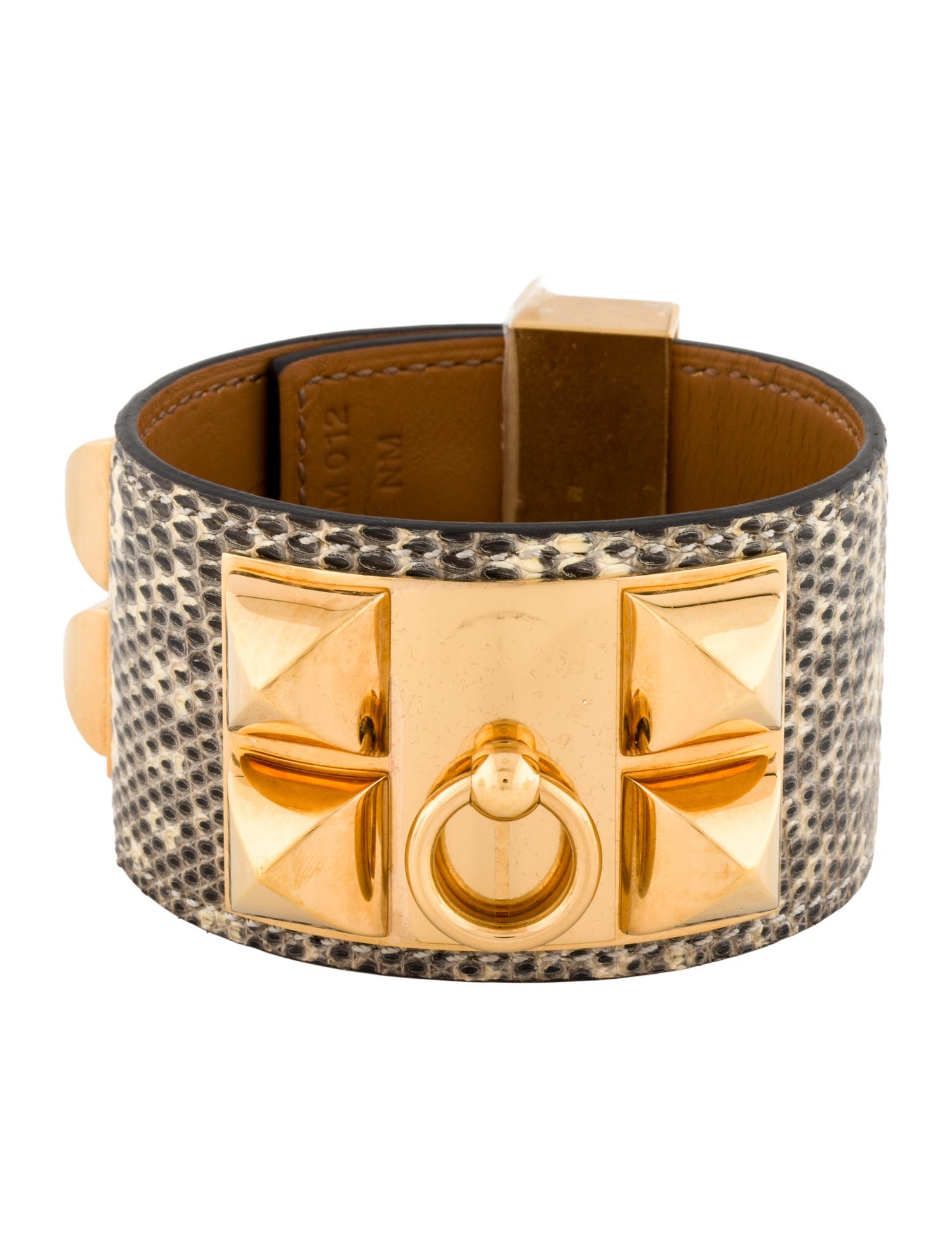Hermès Lizard Leather Collier de Chien Wrap Bracelet