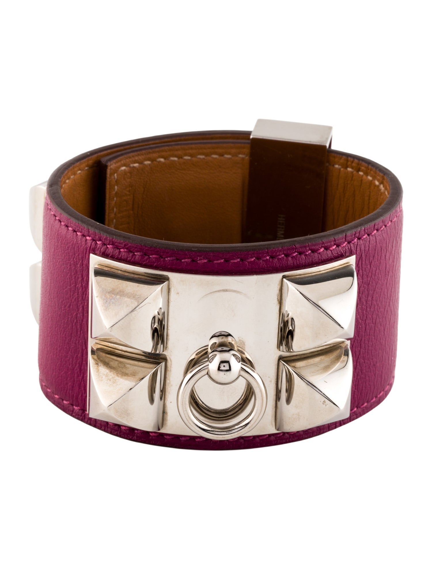 Hermès Leather Collier de Chien Bangle Bracelet