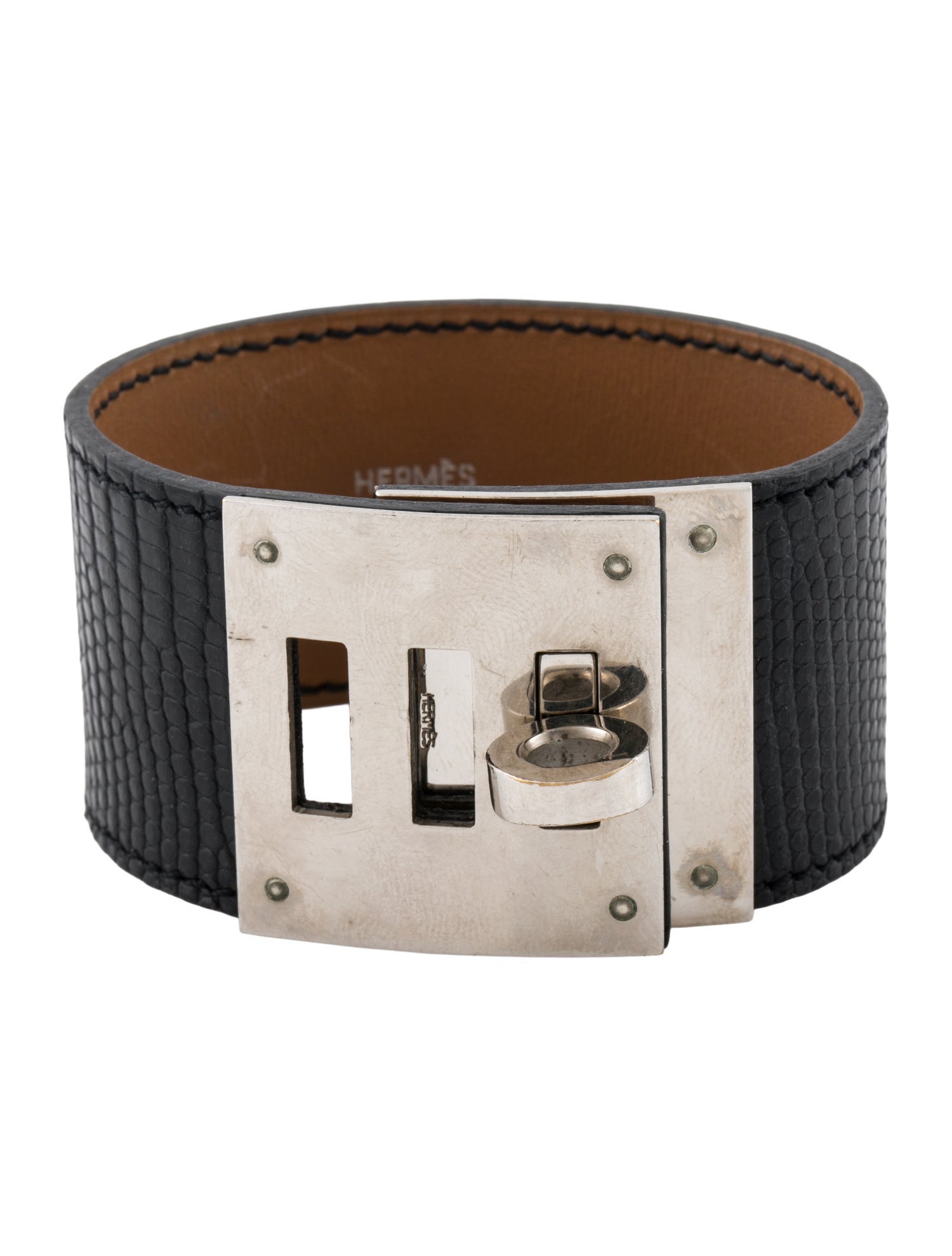 Hermès Lizard Kelly Dog Wrap Bracelet
