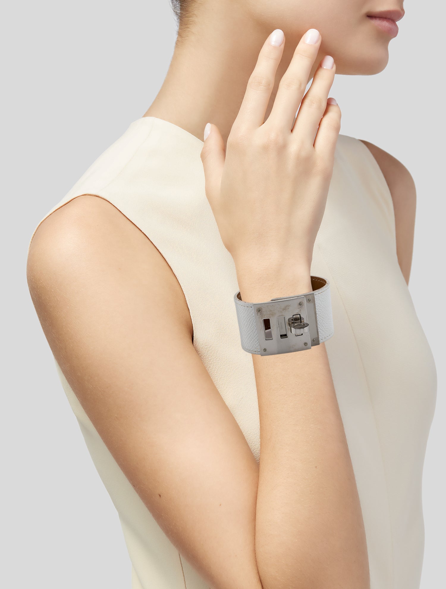 Hermès Leather Kelly Dog Wrap Bracelet