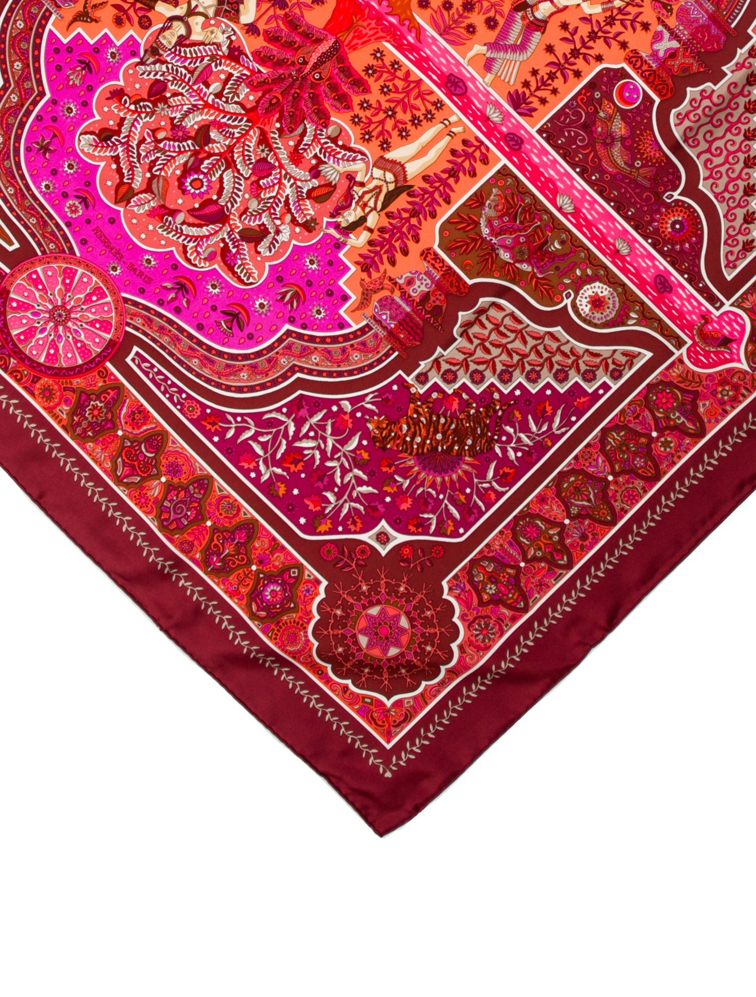 Hermès Aux Portes du Palais Silk Scarf