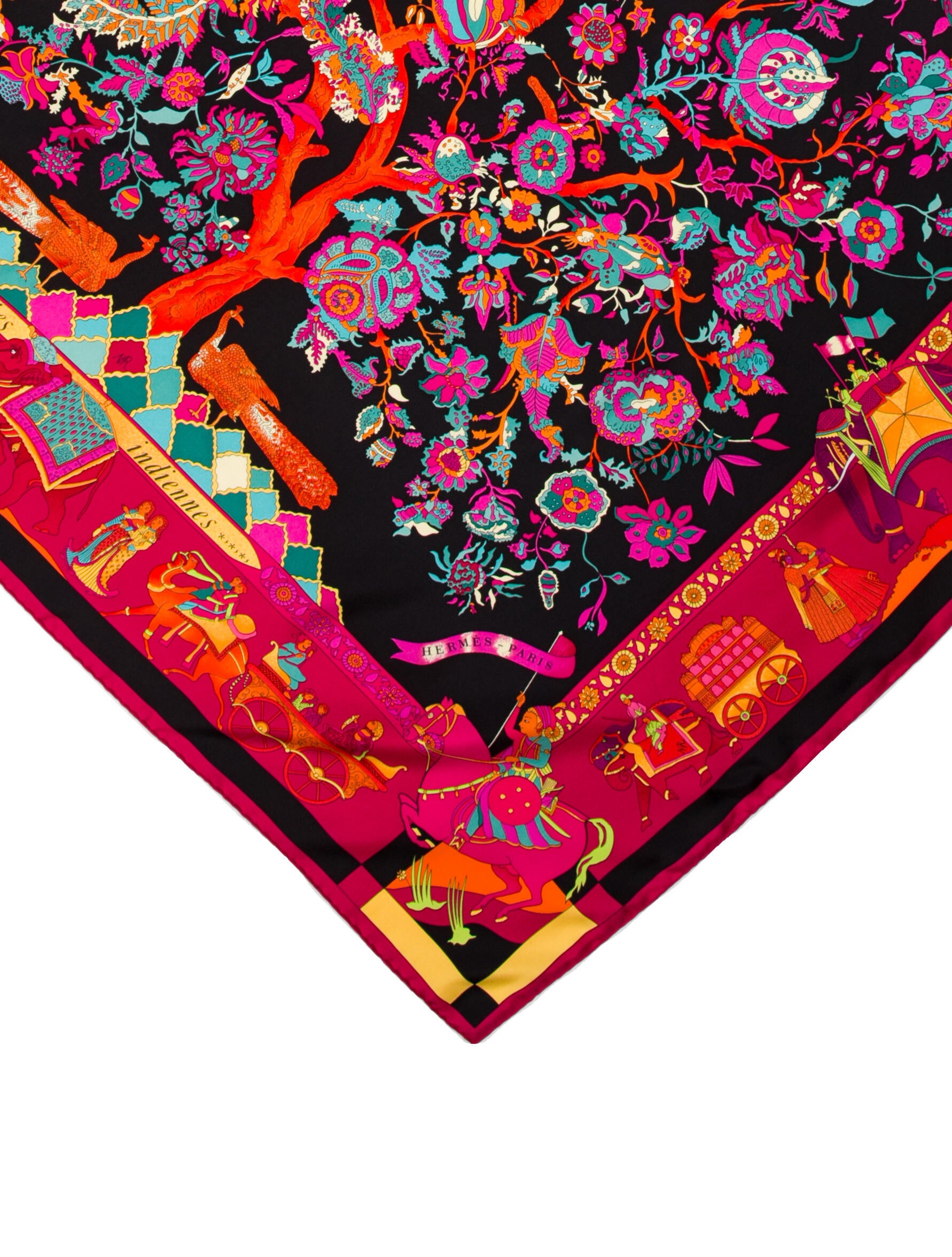 Hermès Fantaisies Indiennes Silk Scarf