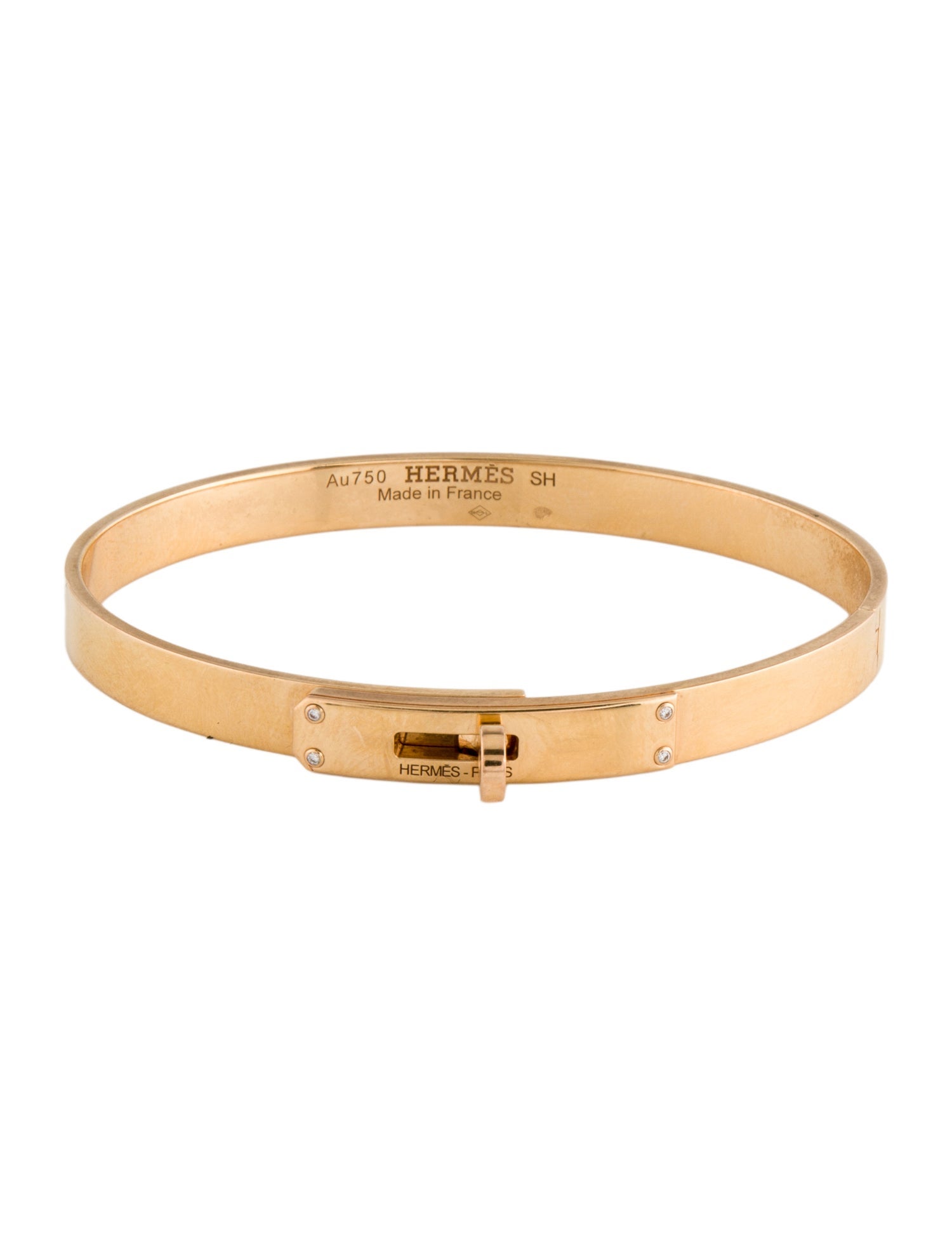 Hermès 18K Diamond Kelly Bracelet, Small Model