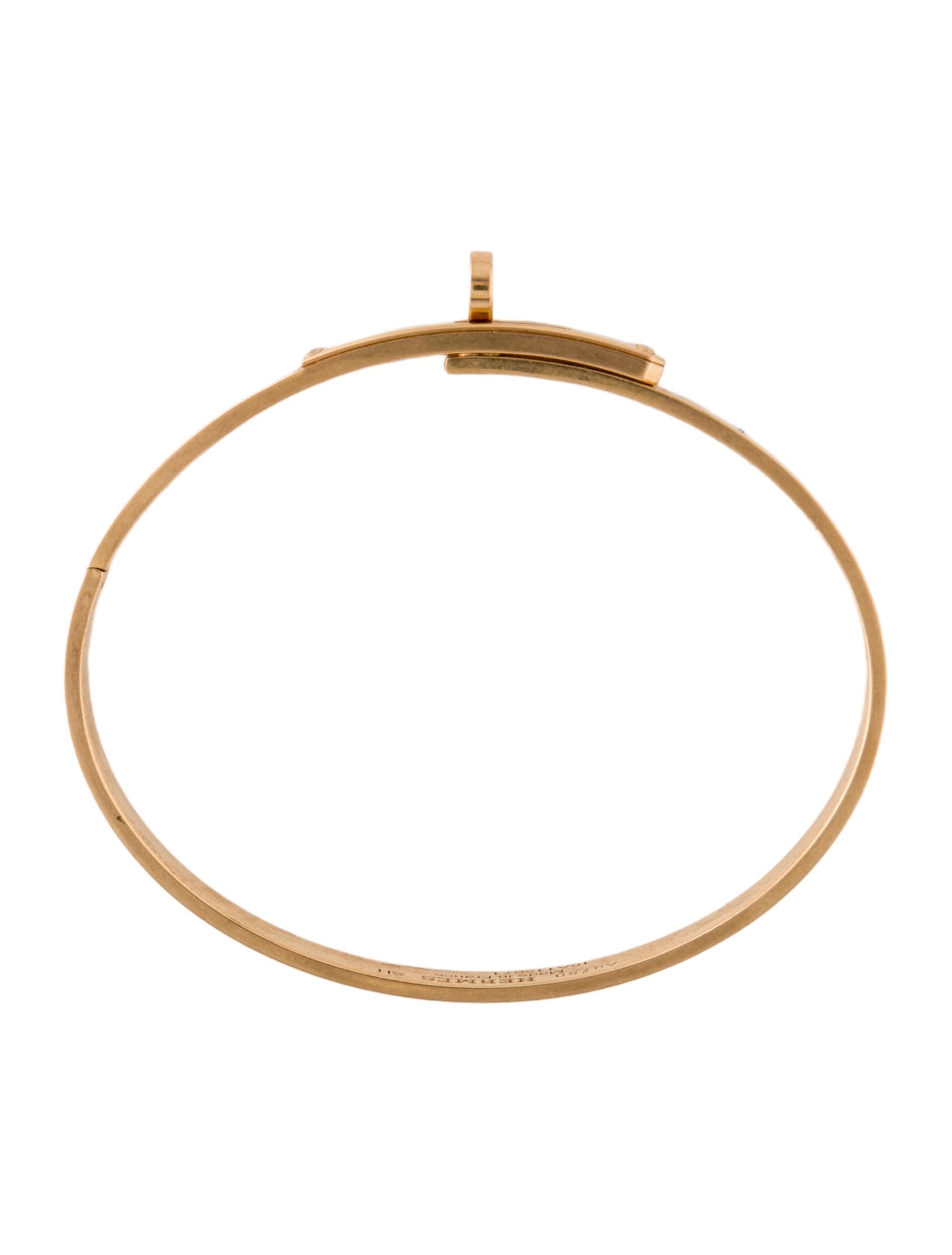 Hermès 18K Diamond Kelly Bracelet, Small Model