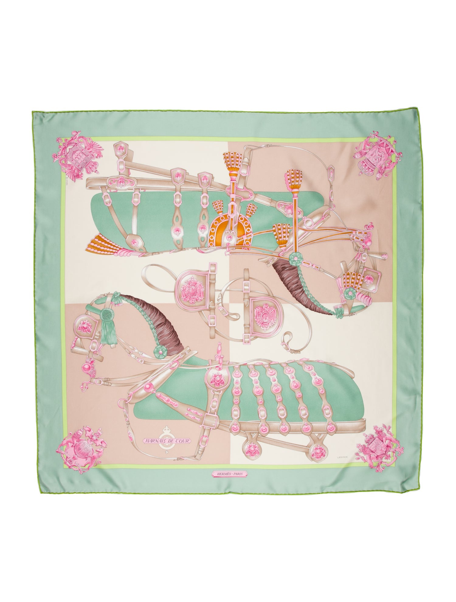 Hermès Harnais de Cour Silk Scarf