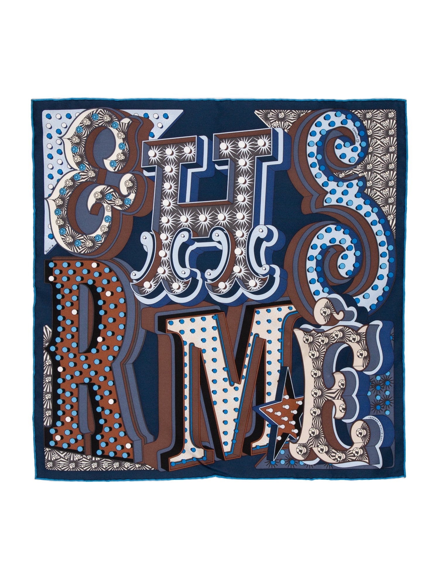 Hermès Électrique Silk Scarf