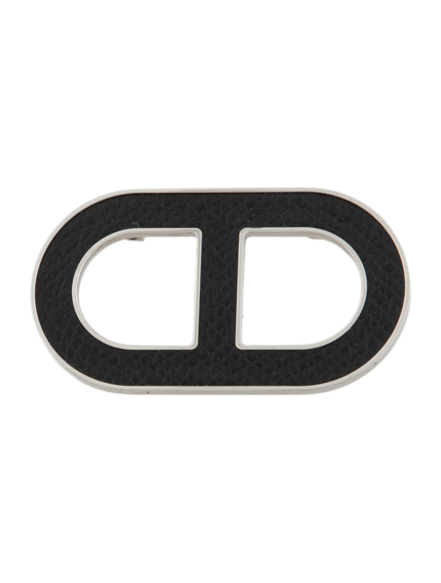 Hermès Leather Chaine d'Ancre Brooch