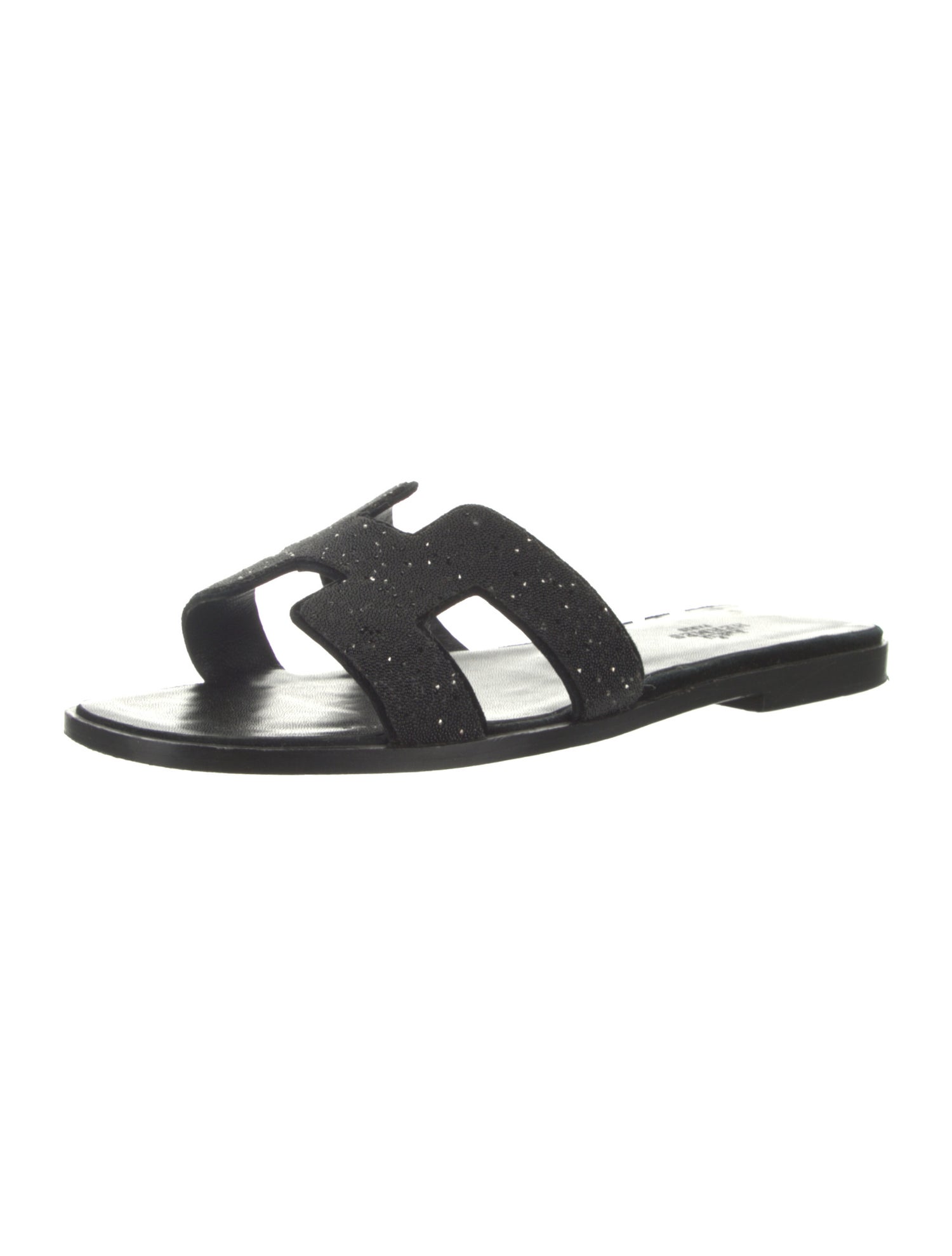 Hermès Oran Leather Slides