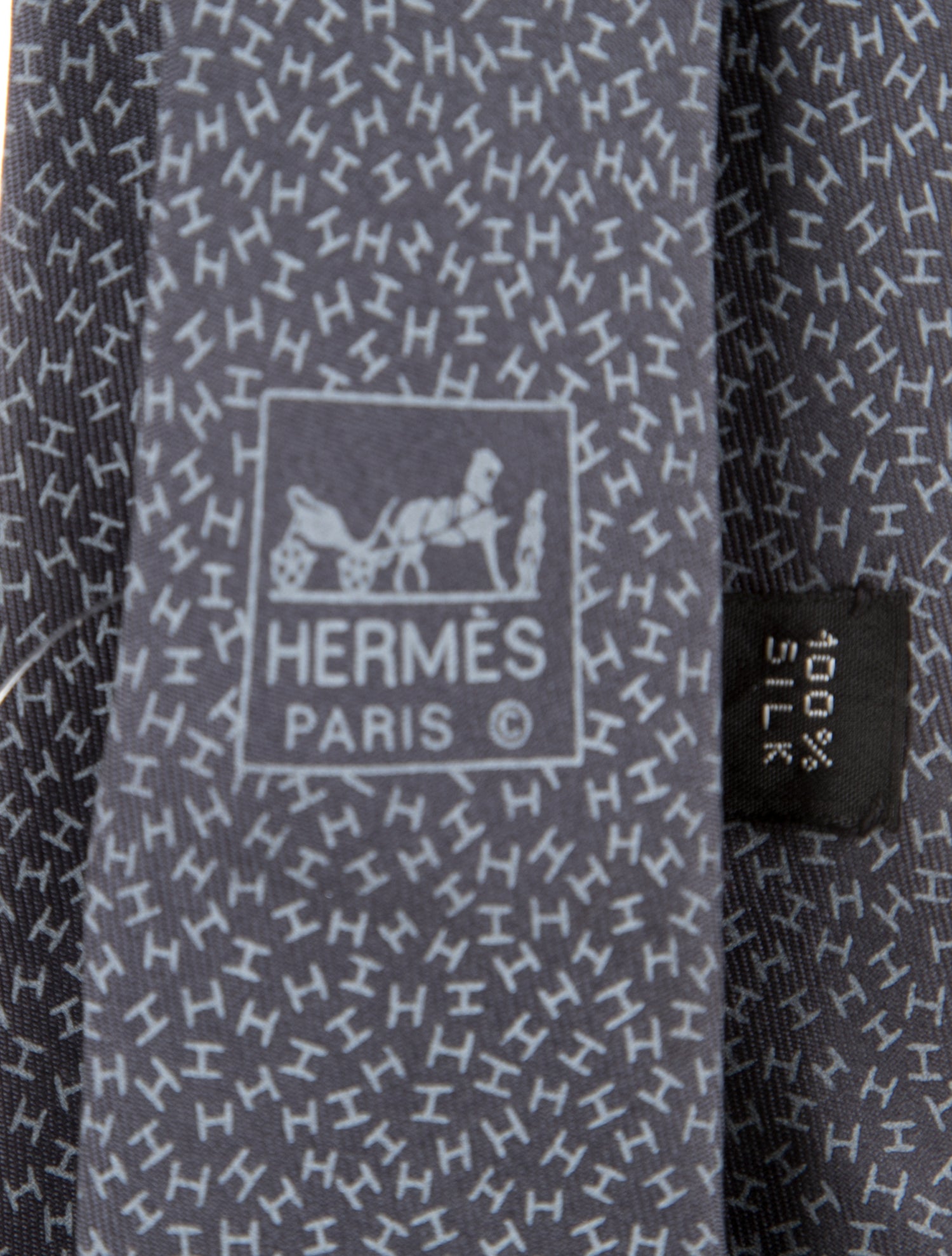 Hermès Pattern Silk Tie