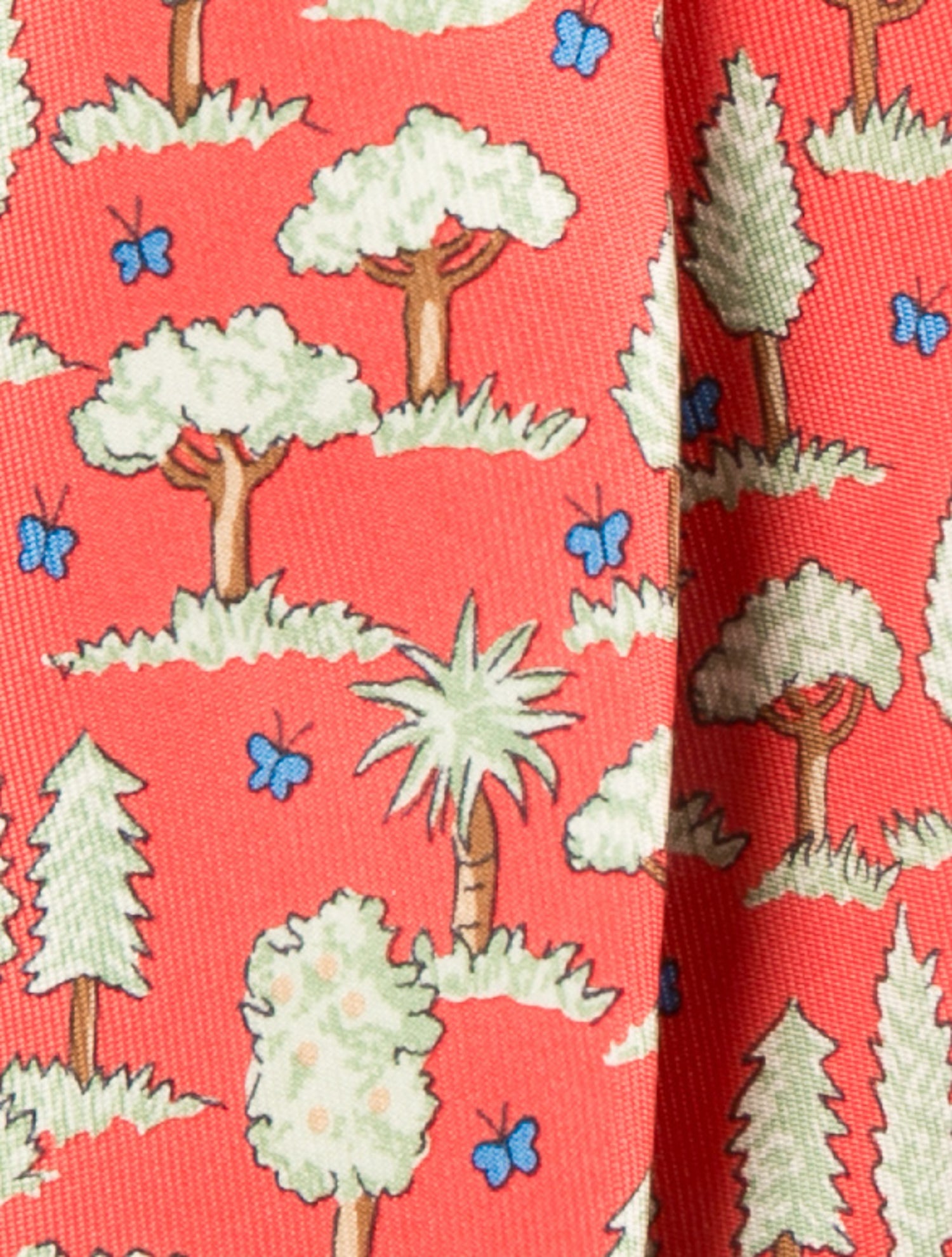 Hermès Pattern Print Silk Tie