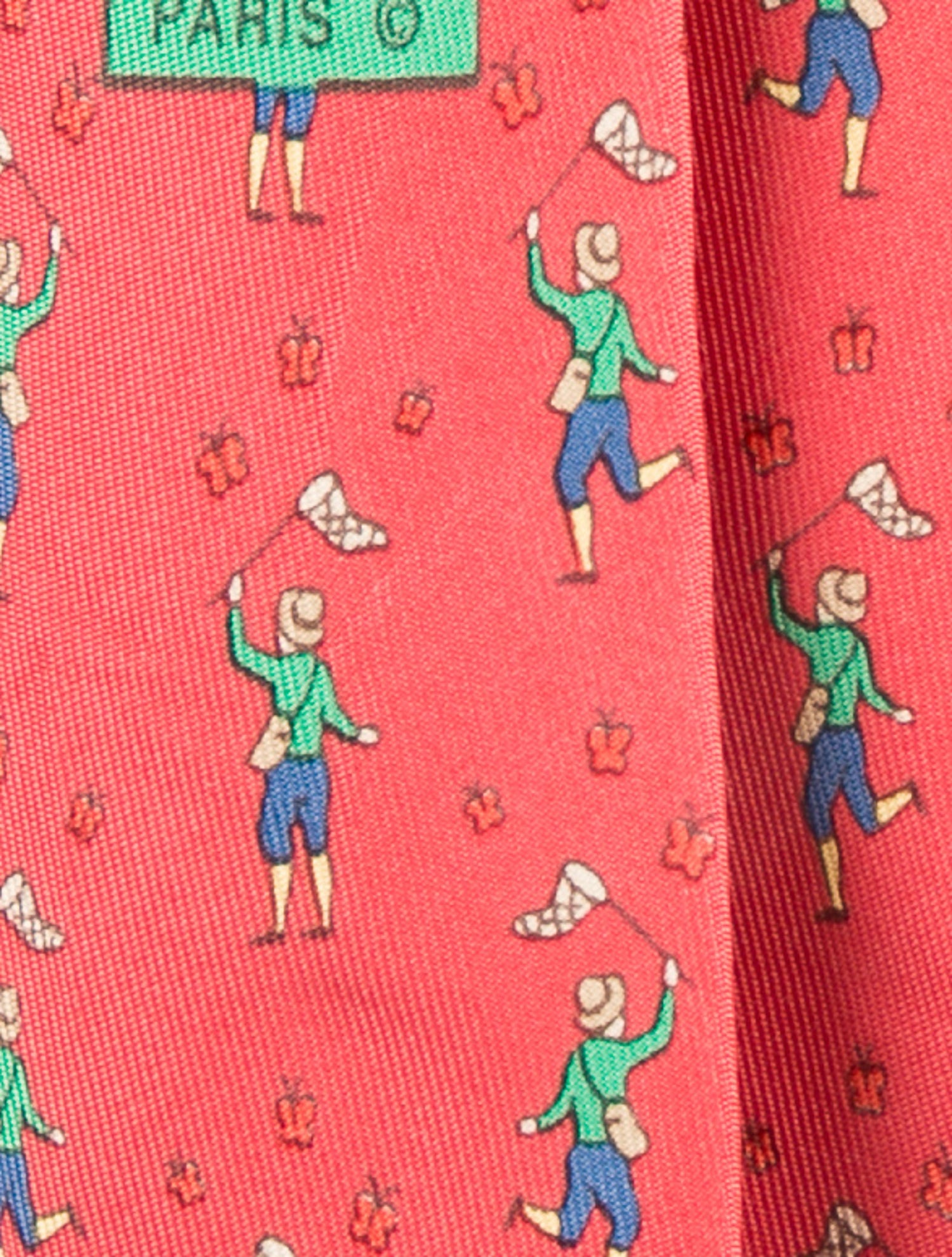 Hermès Pattern Print Silk Tie