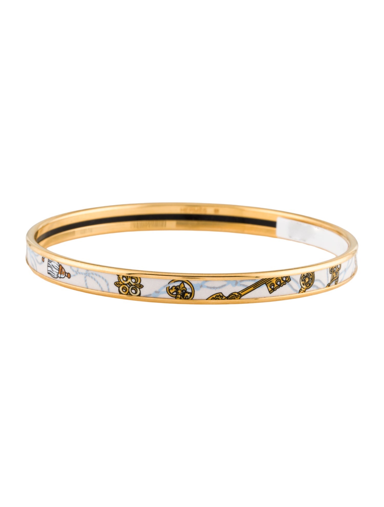 Hermès Les Cles Bangle Bracelet