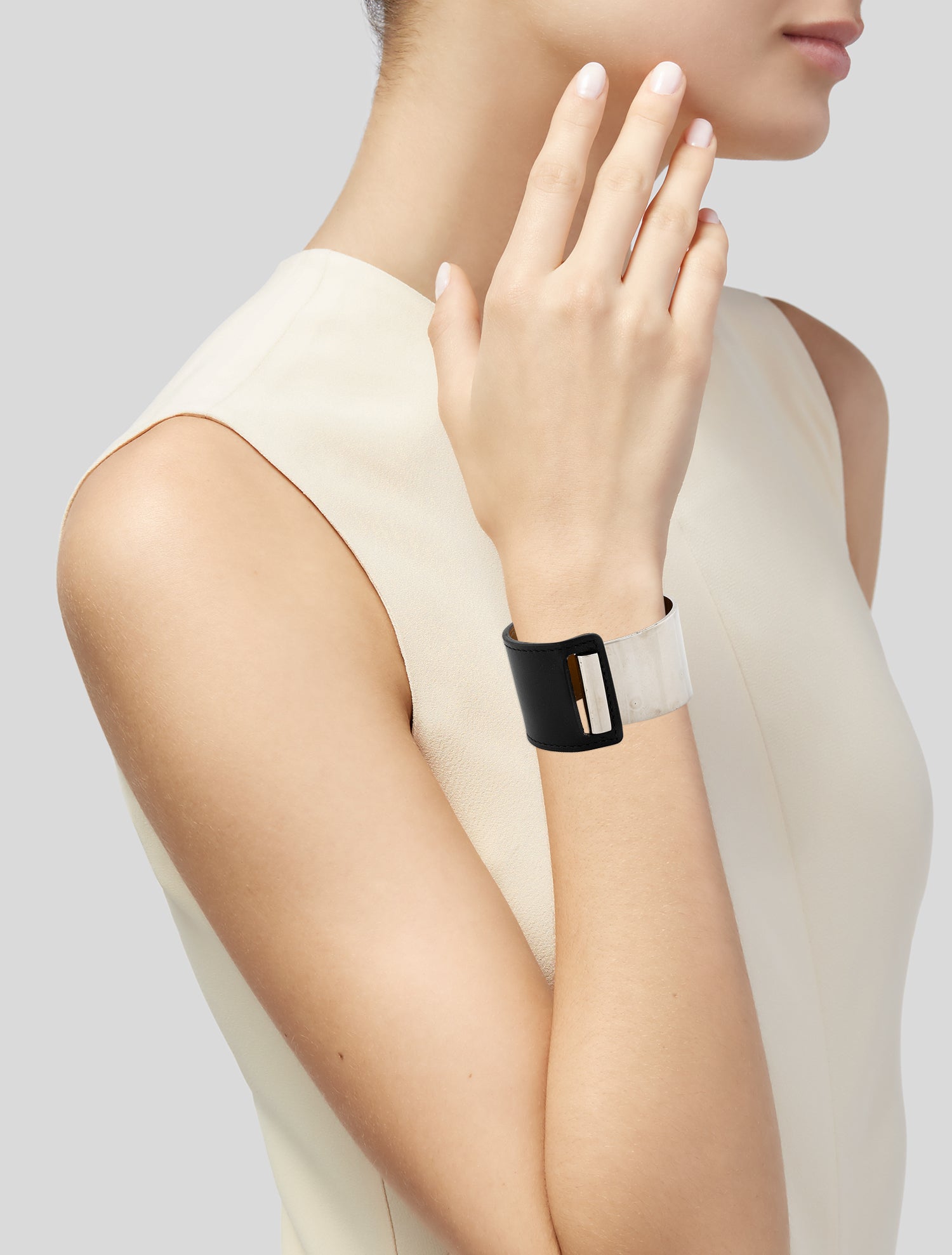 Hermès Leather Thales Wrap Bracelet