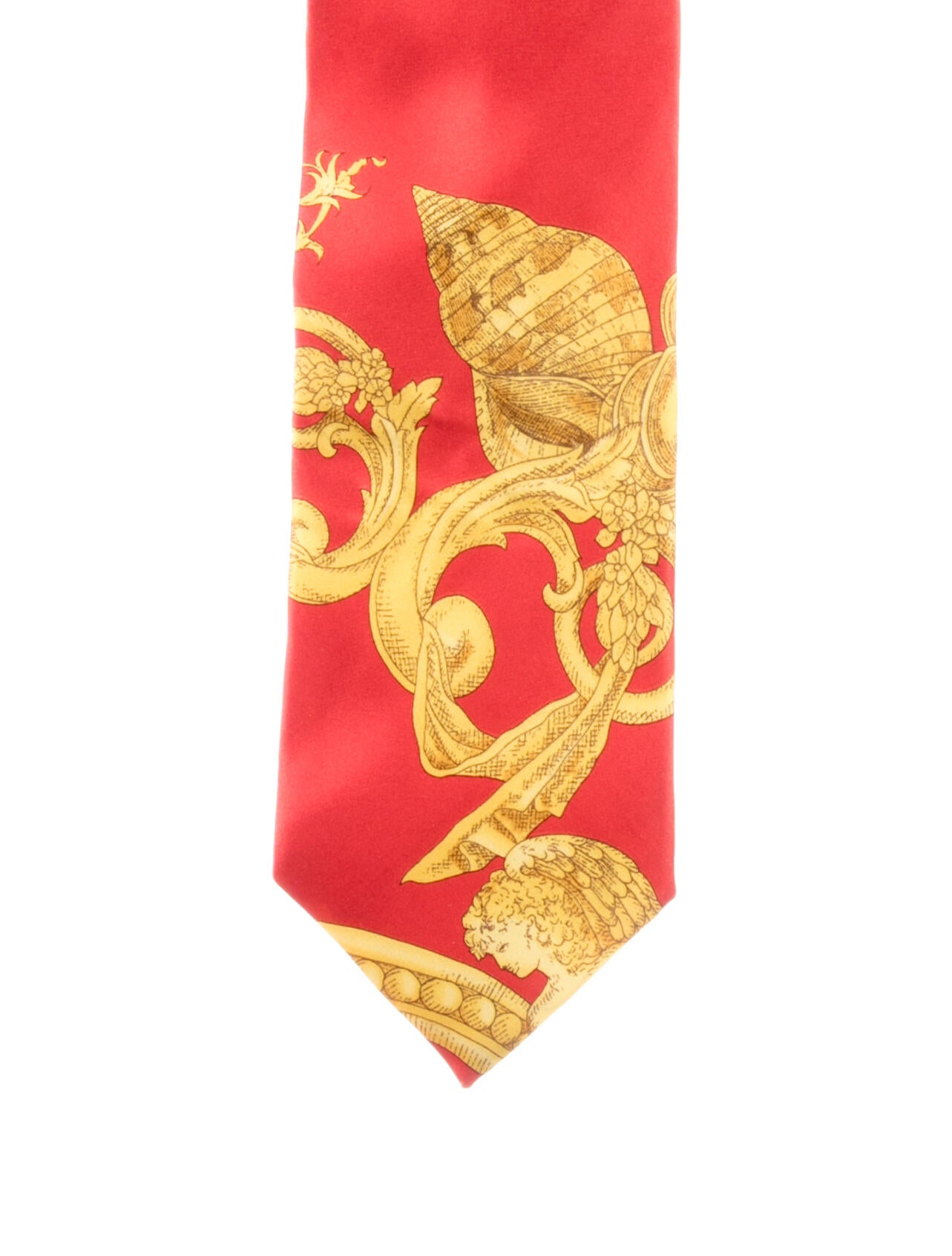 Versace Silk Baroque Printed Tie