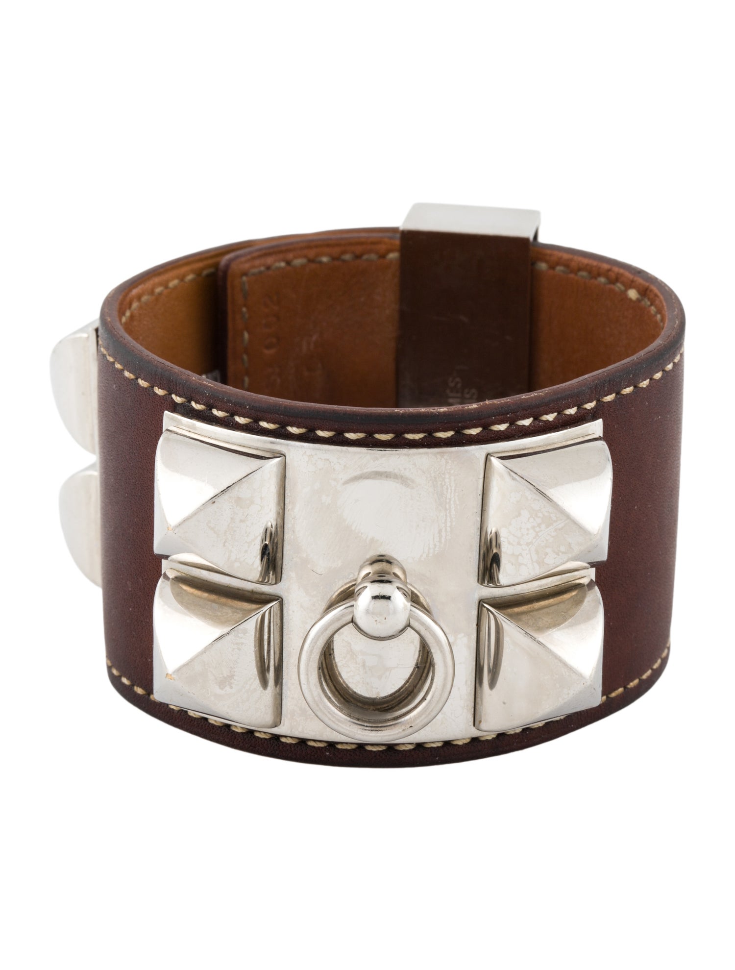 Hermès Leather Collier de Chien Bracelet
