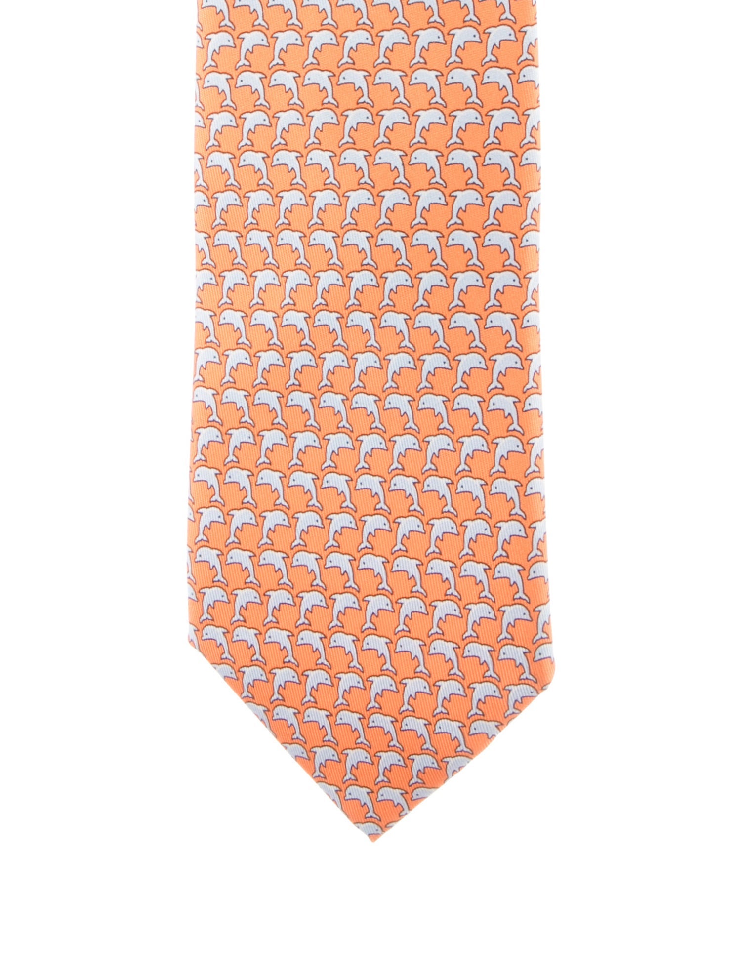 Hermès Patterned Silk Tie
