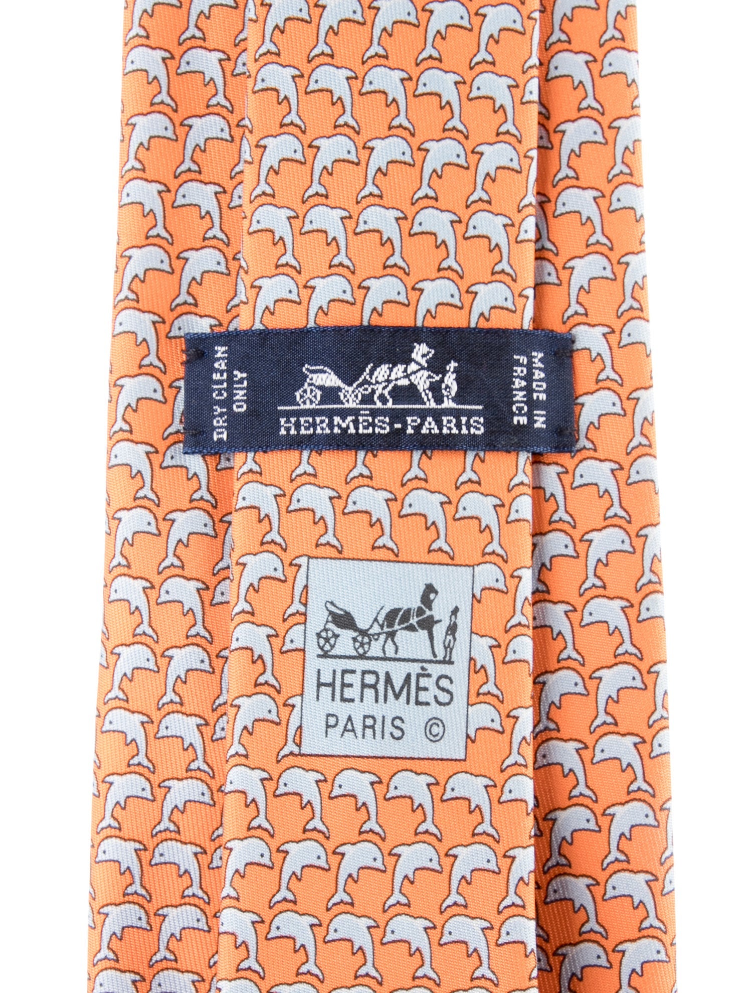 Hermès Patterned Silk Tie