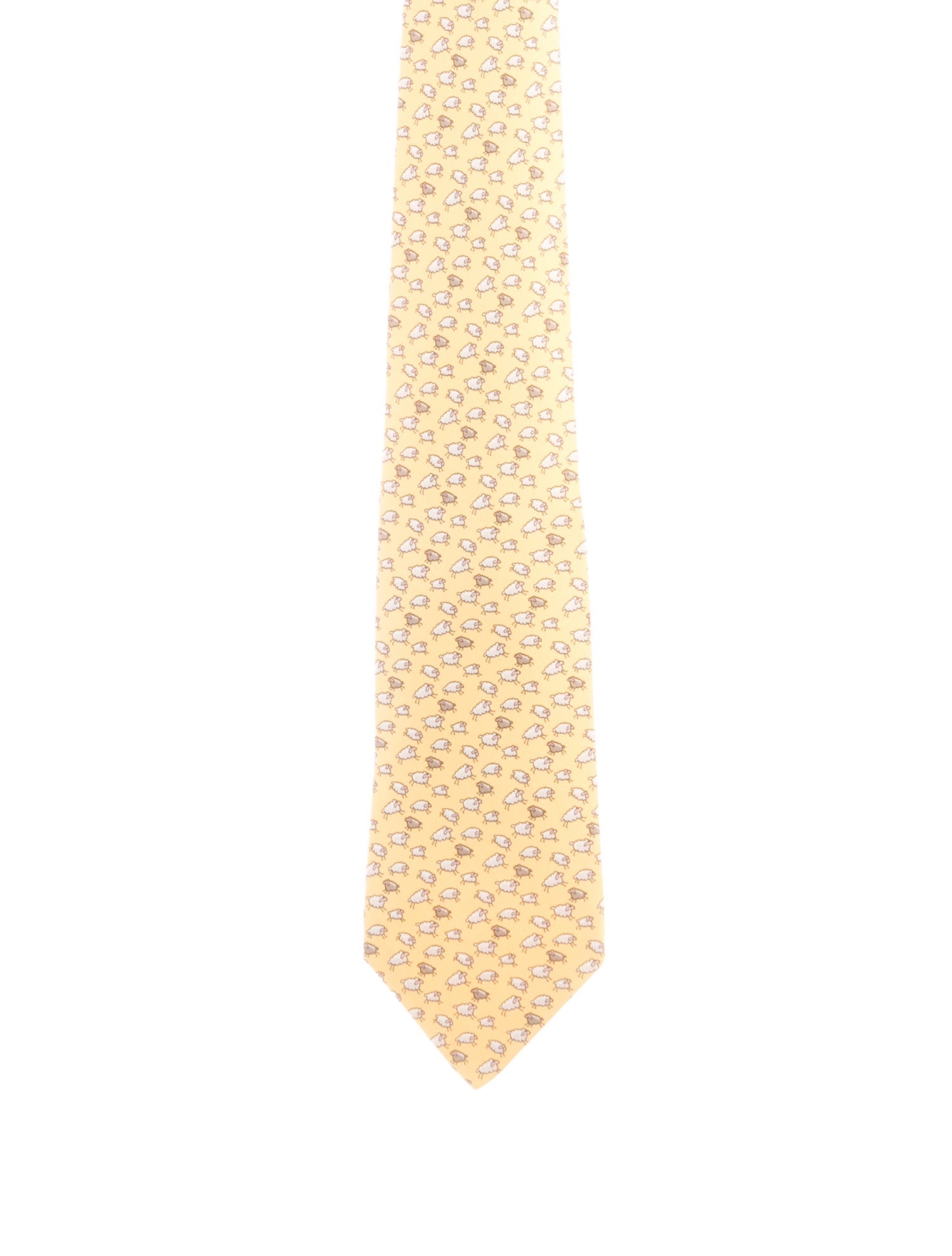 Hermès Patterned Silk Tie