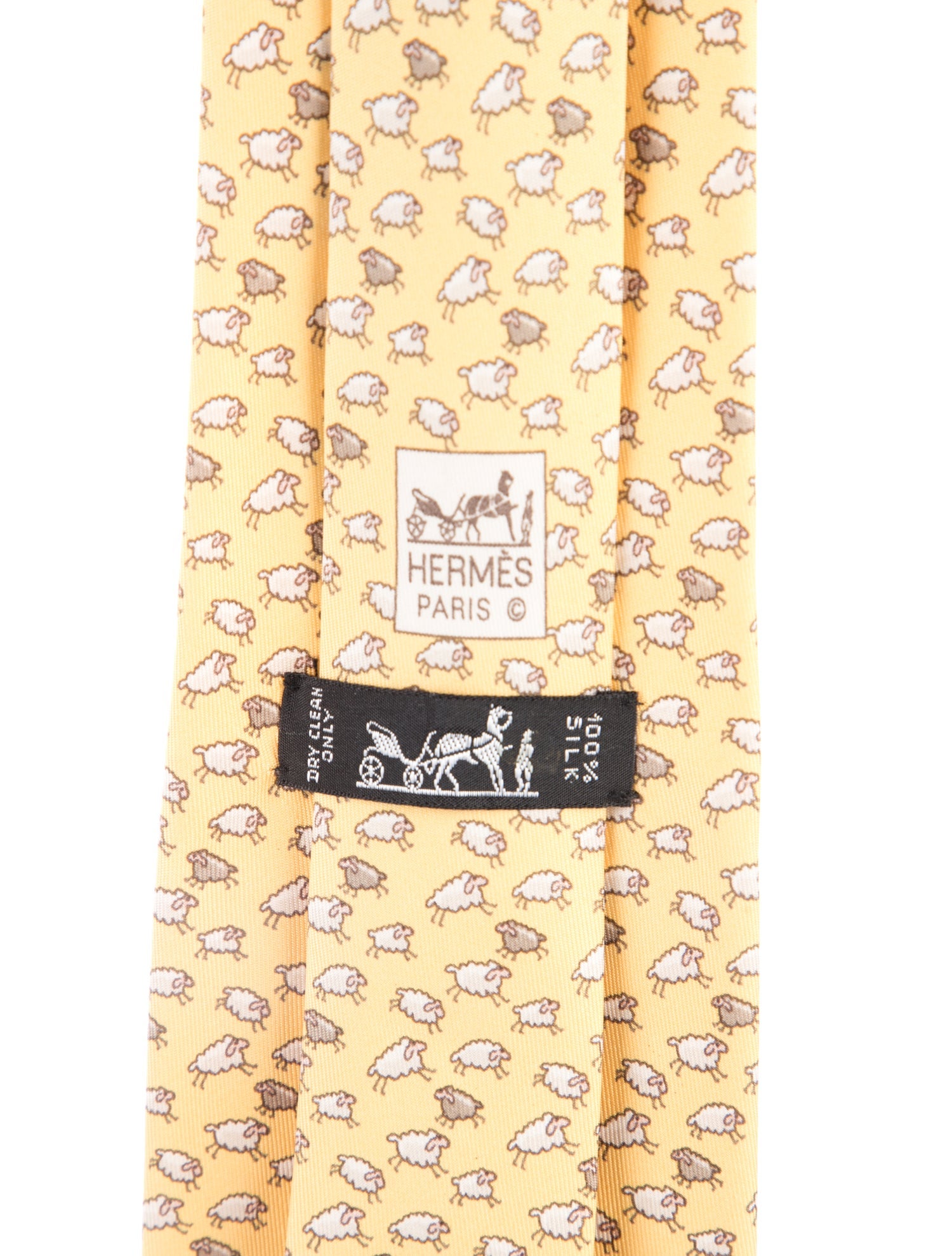 Hermès Patterned Silk Tie