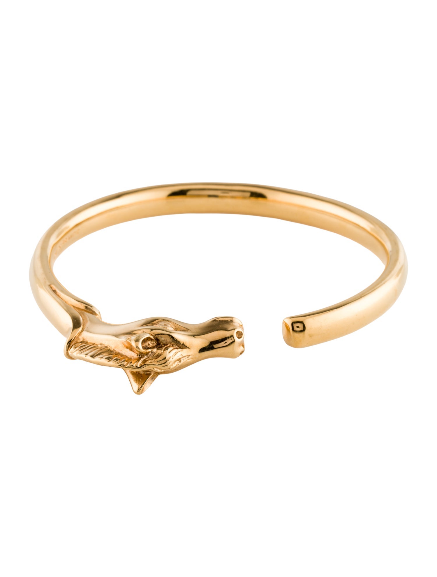 Hermès Cheval Horse Head Bangle Bracelet