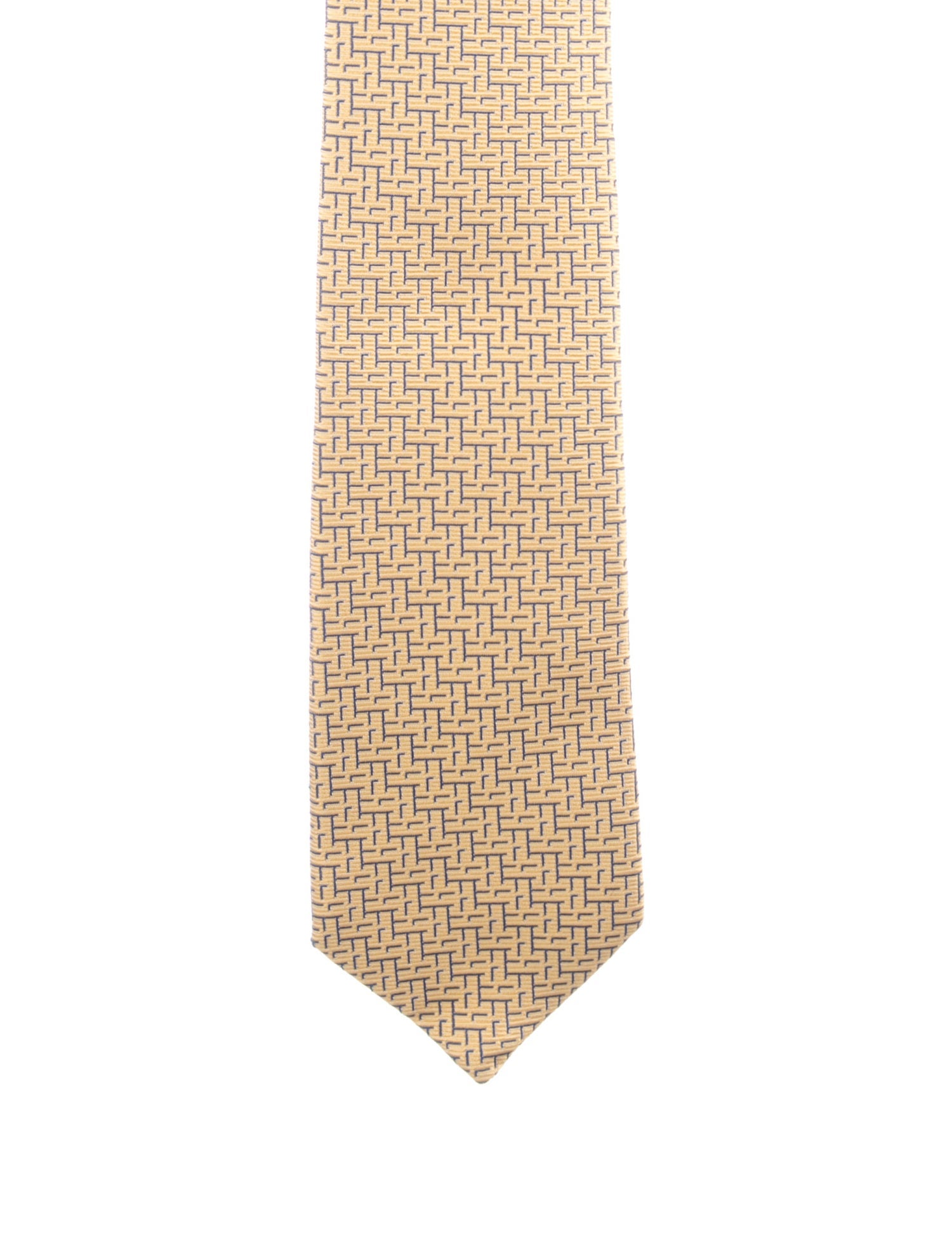 Hermès pattern print tie