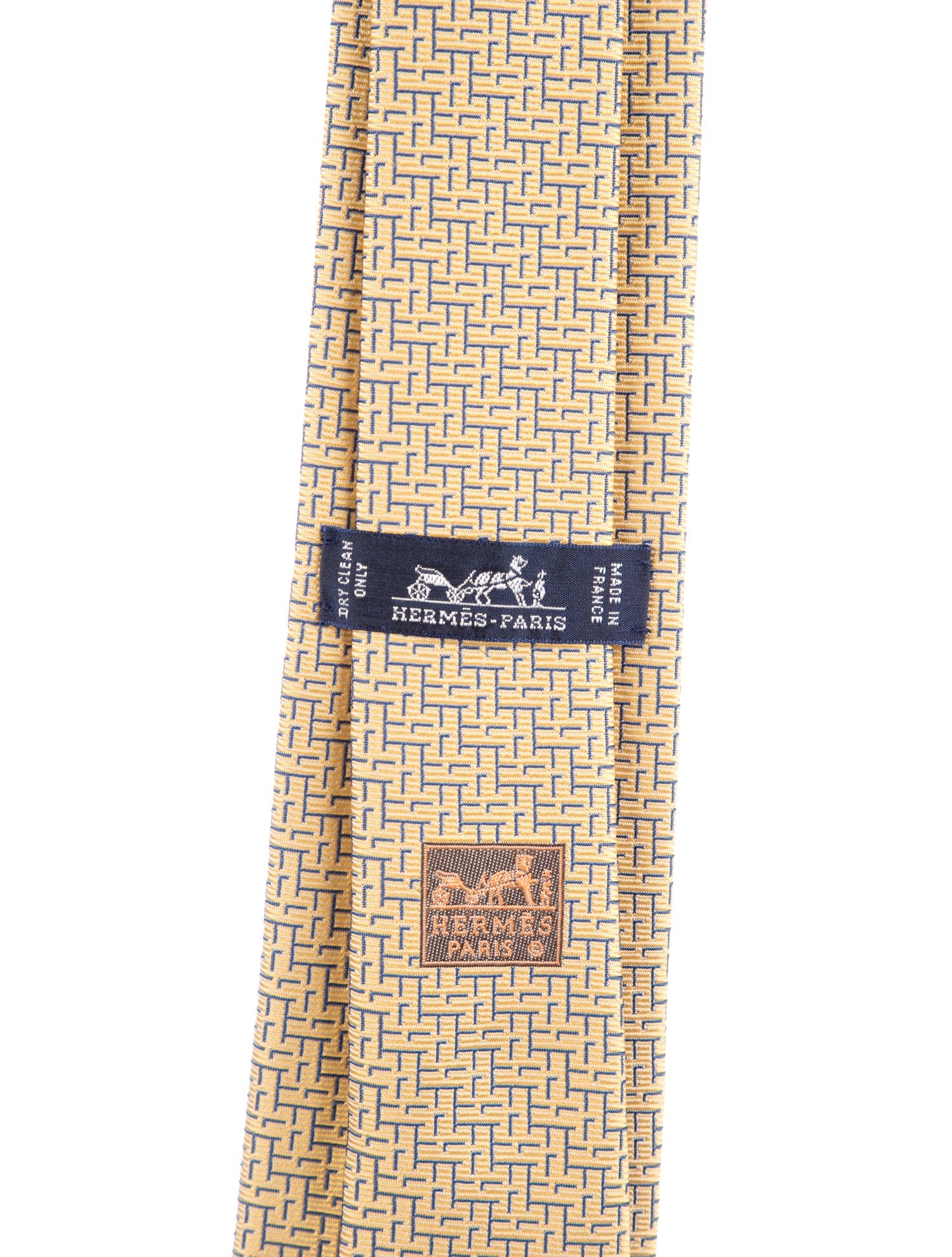 Hermès pattern print tie