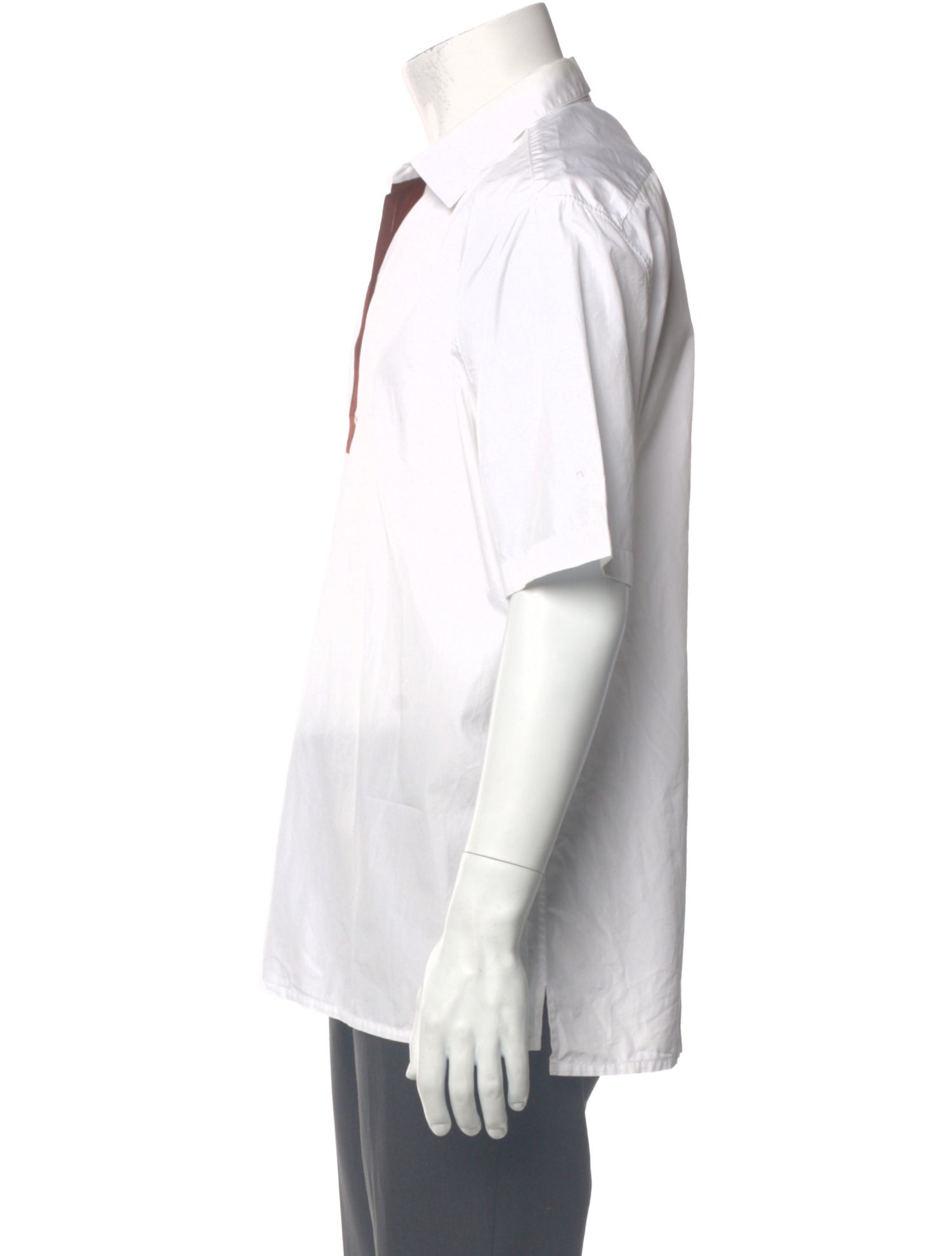 Hermès Colorblock Pattern Short Sleeve Shirt