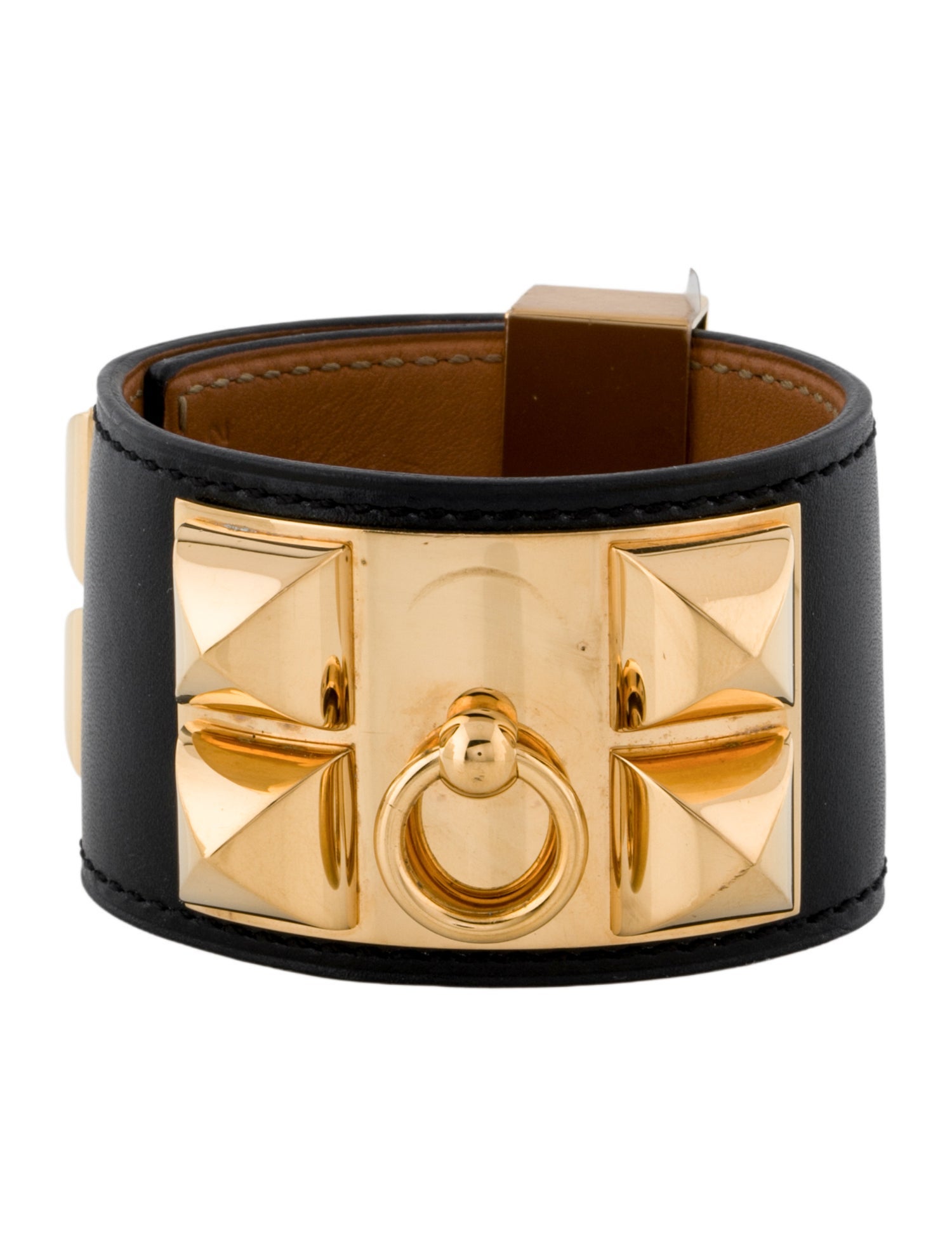 Hermès Leather Collier de Chien Wrap Bracelet