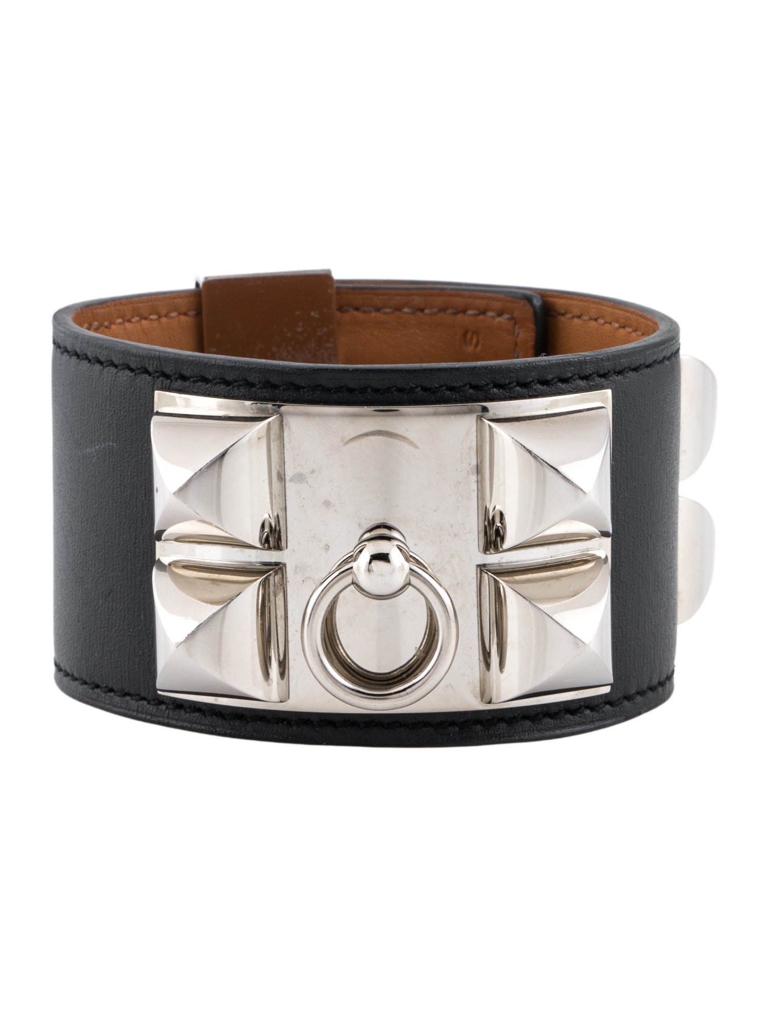 Hermès Leather Collier de Chien Bracelet
