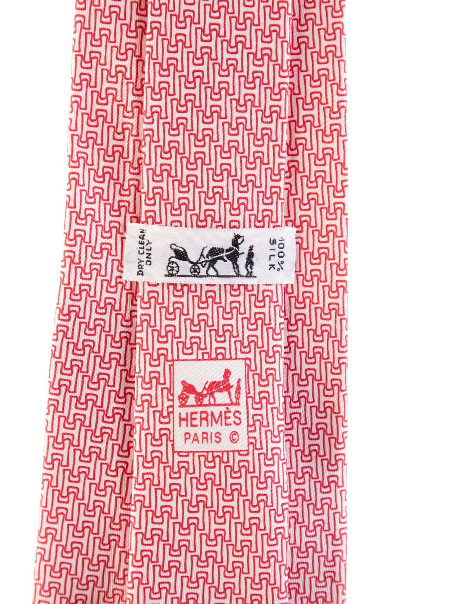 Hermès Printed Silk Tie