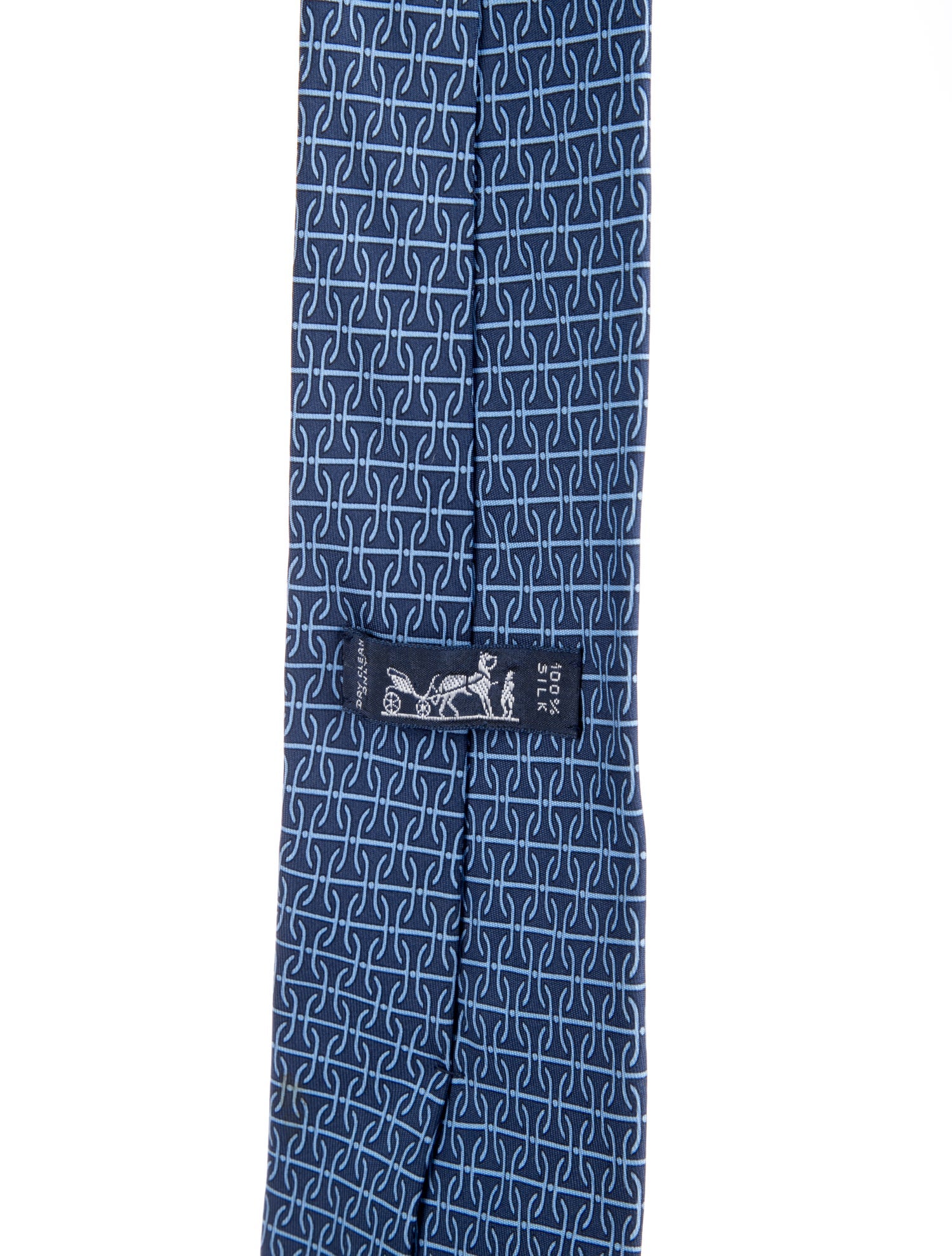 Hermès Blue Patterned Tie