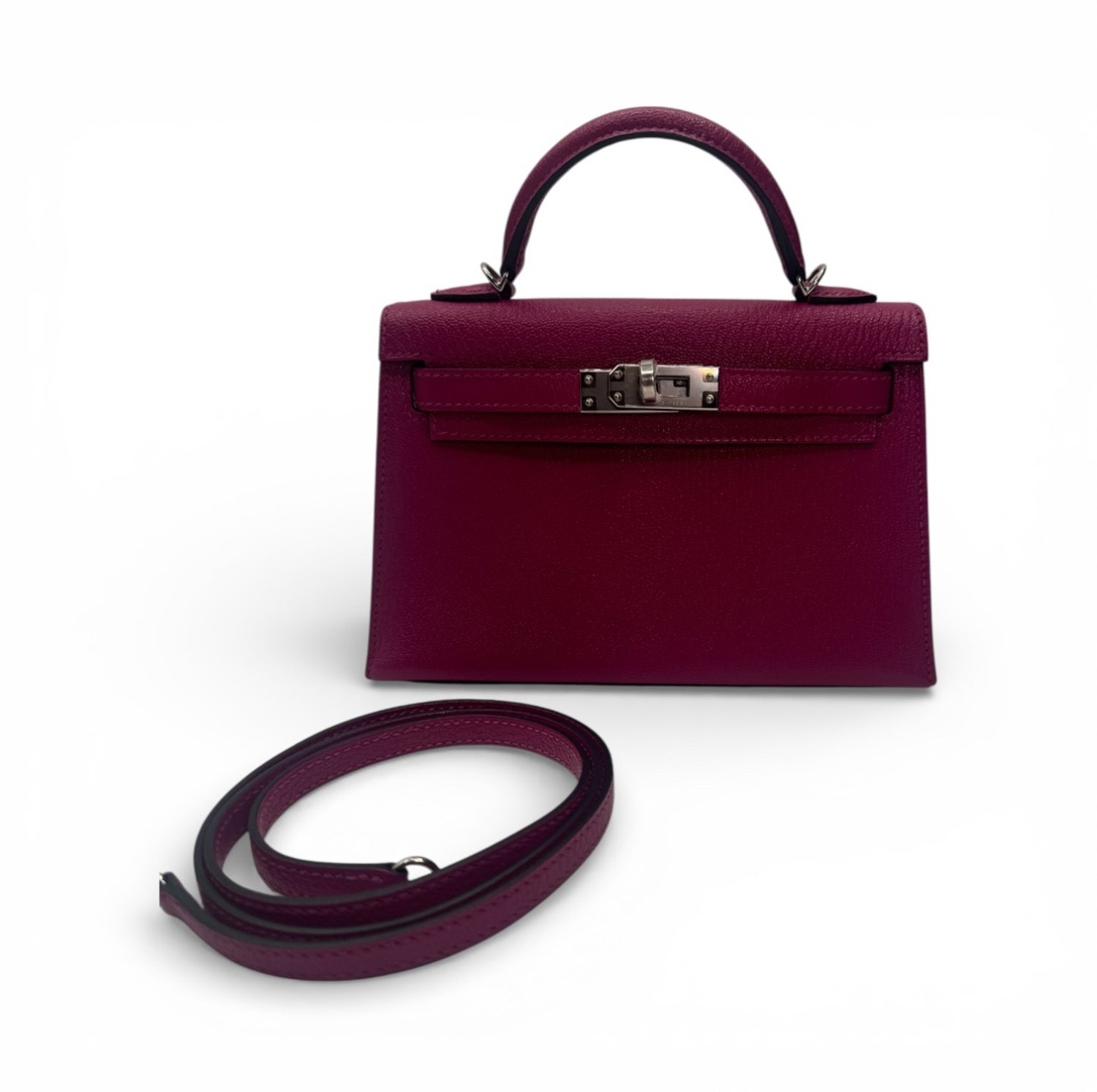 Hermès Chevre de Coromandel Goatskin Kelly Sellier Mini