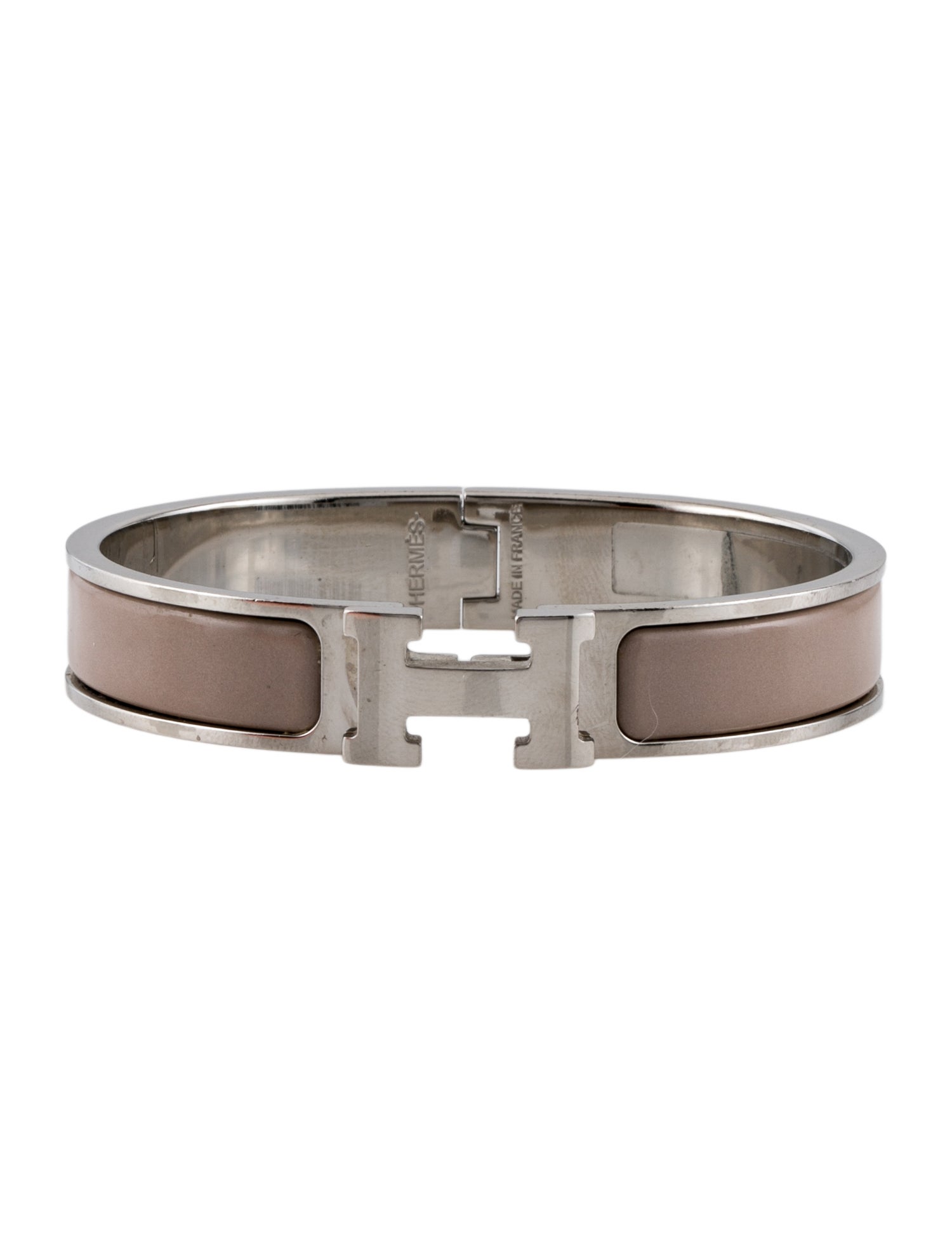 Hermès Enamel Clic H Bangle Bracelet