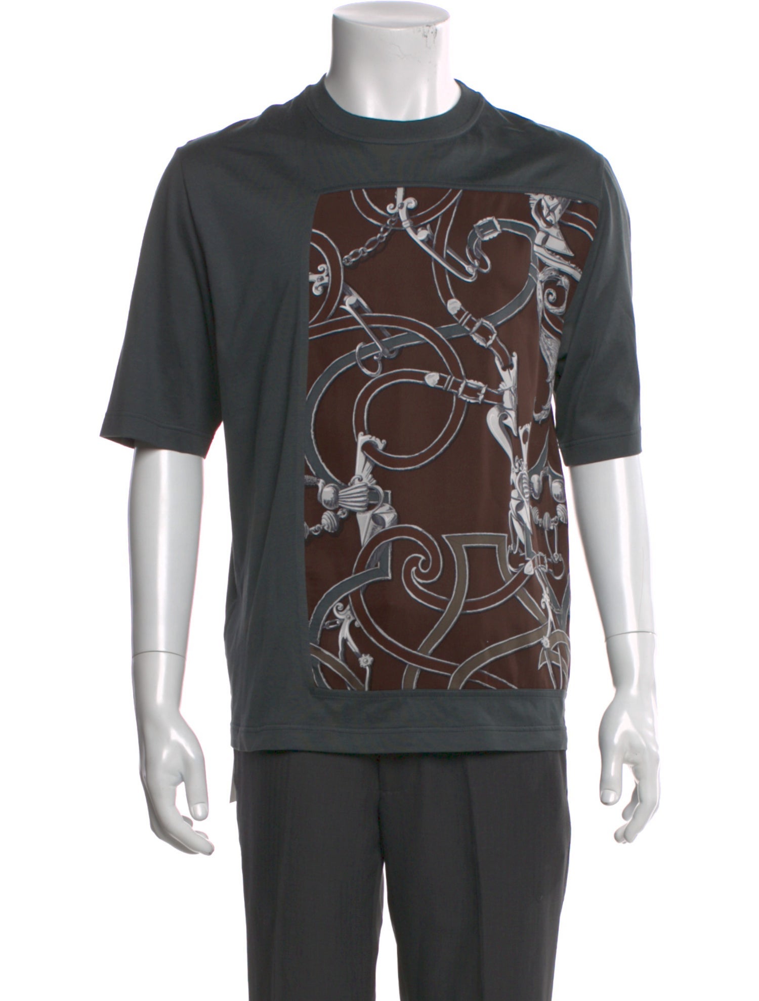 Hermès Graphic Print Crew Neck T-Shirt