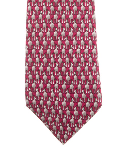 Hermès Patterned Silk Tie