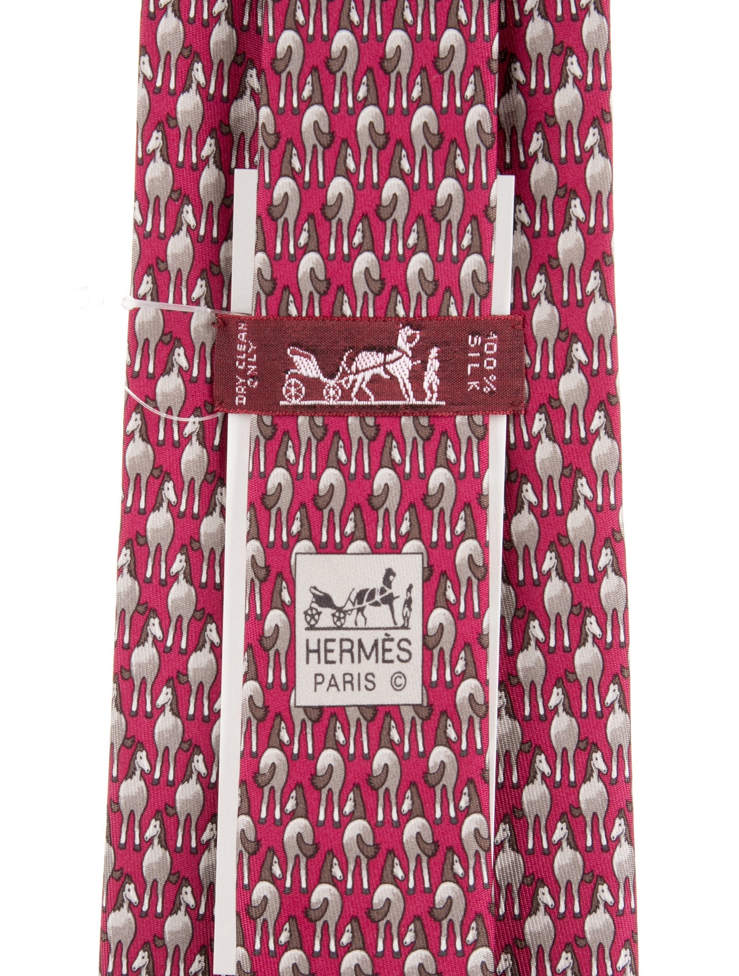 Hermès Patterned Silk Tie