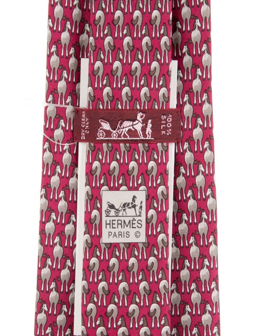Hermès Patterned Silk Tie