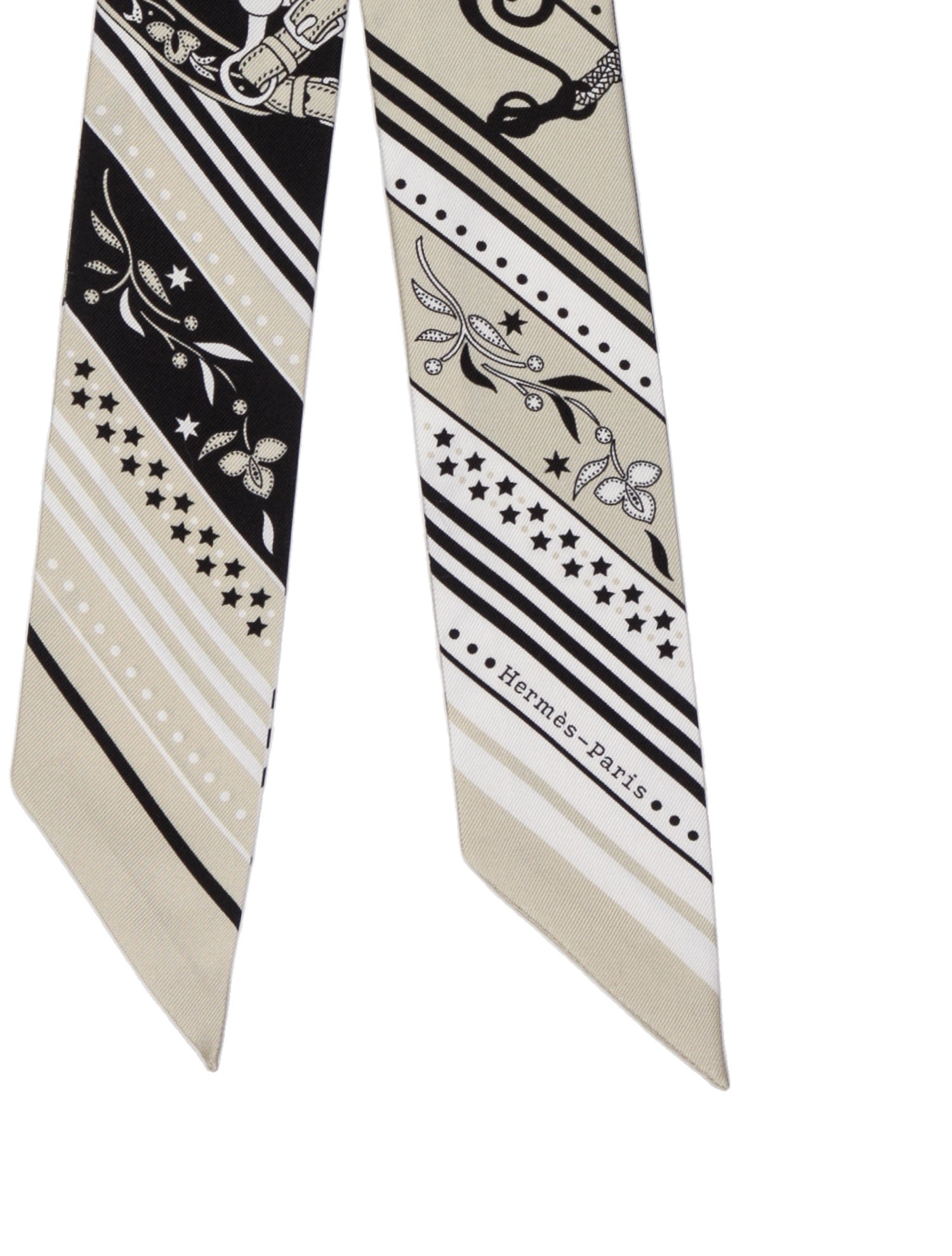 Hermès Festival des Amazones Bandana Silk Twilly Scarf