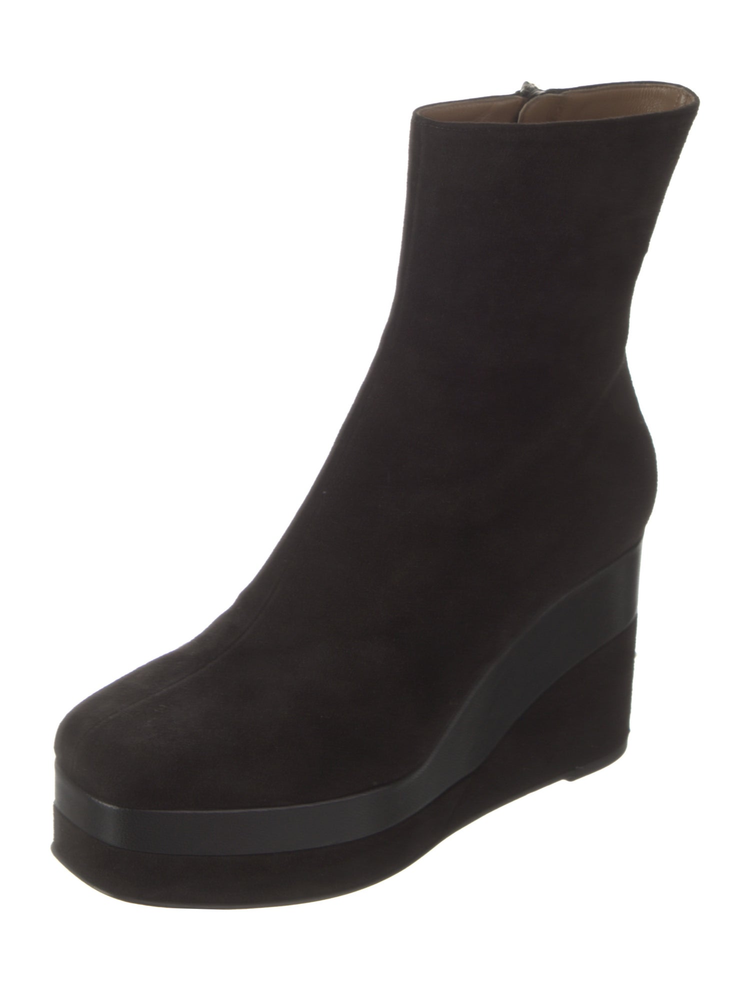 Hermès Suede Leather Trim Embellishment Boots