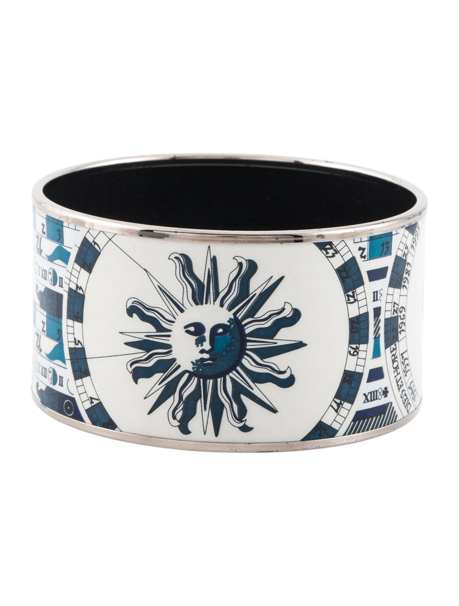 Hermès Vintage Extra Wide Enamel Bangle Bracelet