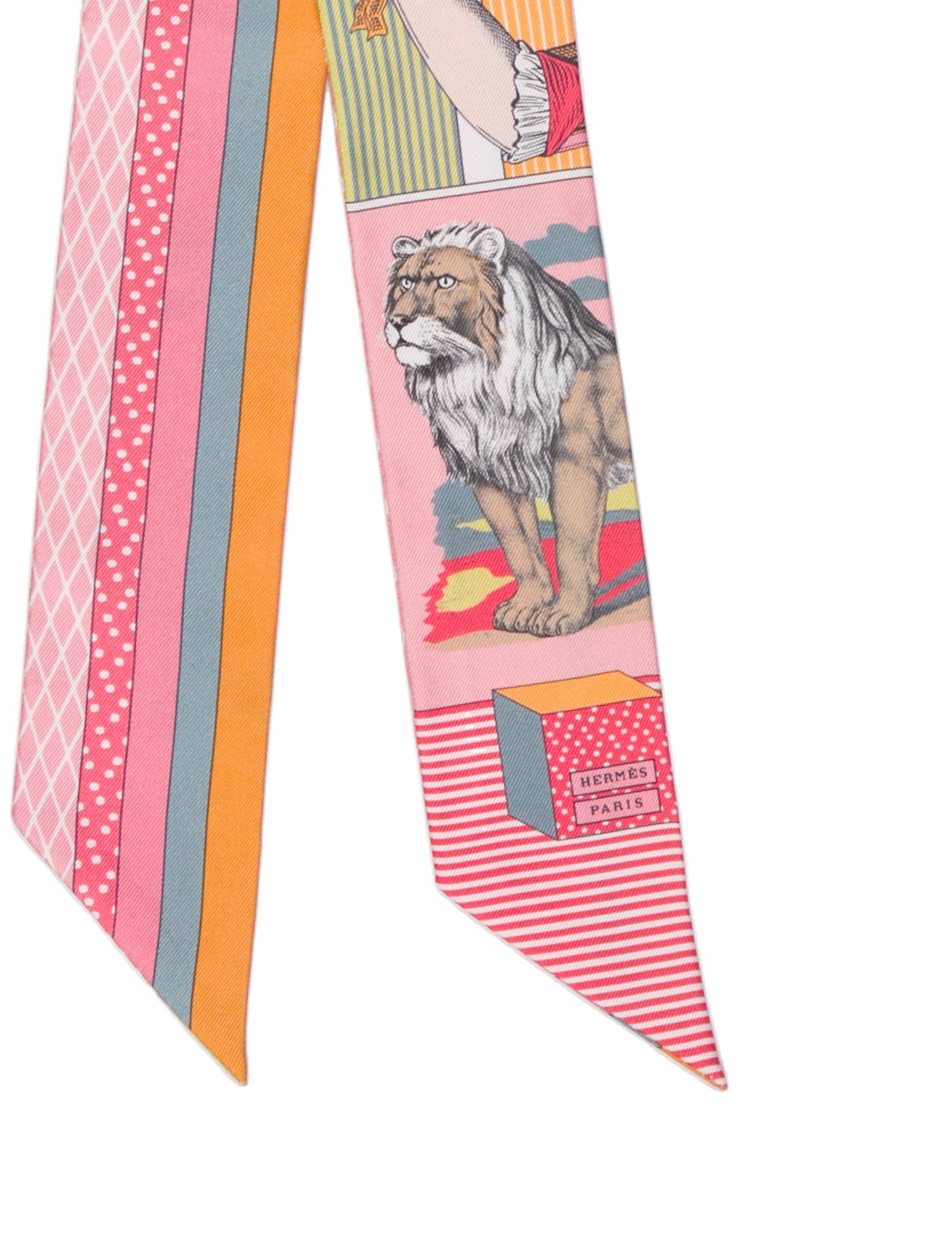 Hermès Grand Théâtre Nouveau Silk Twilly Scarf w/ Tags