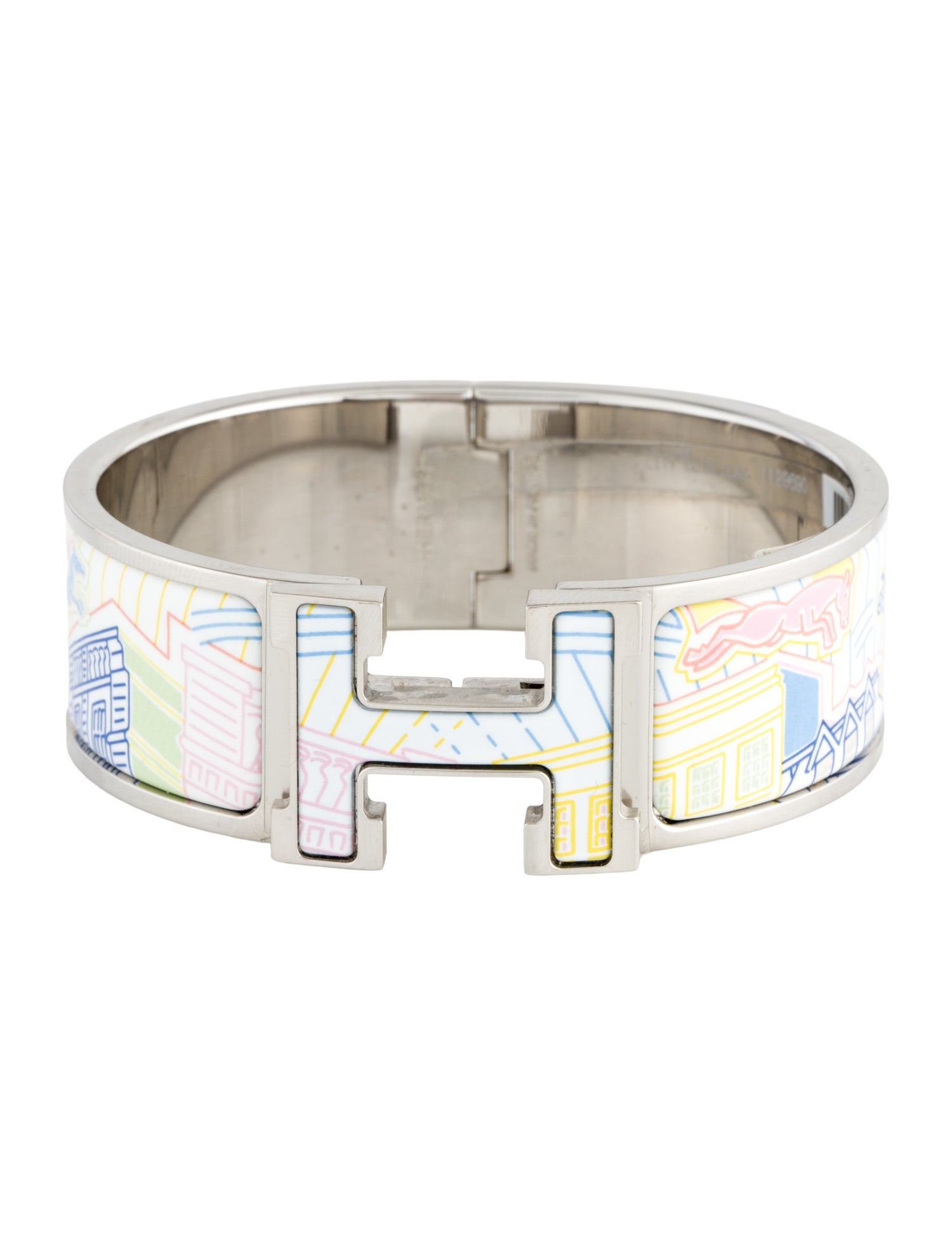 Hermès Enamel Clic Clac H Faubourg City Bracelet