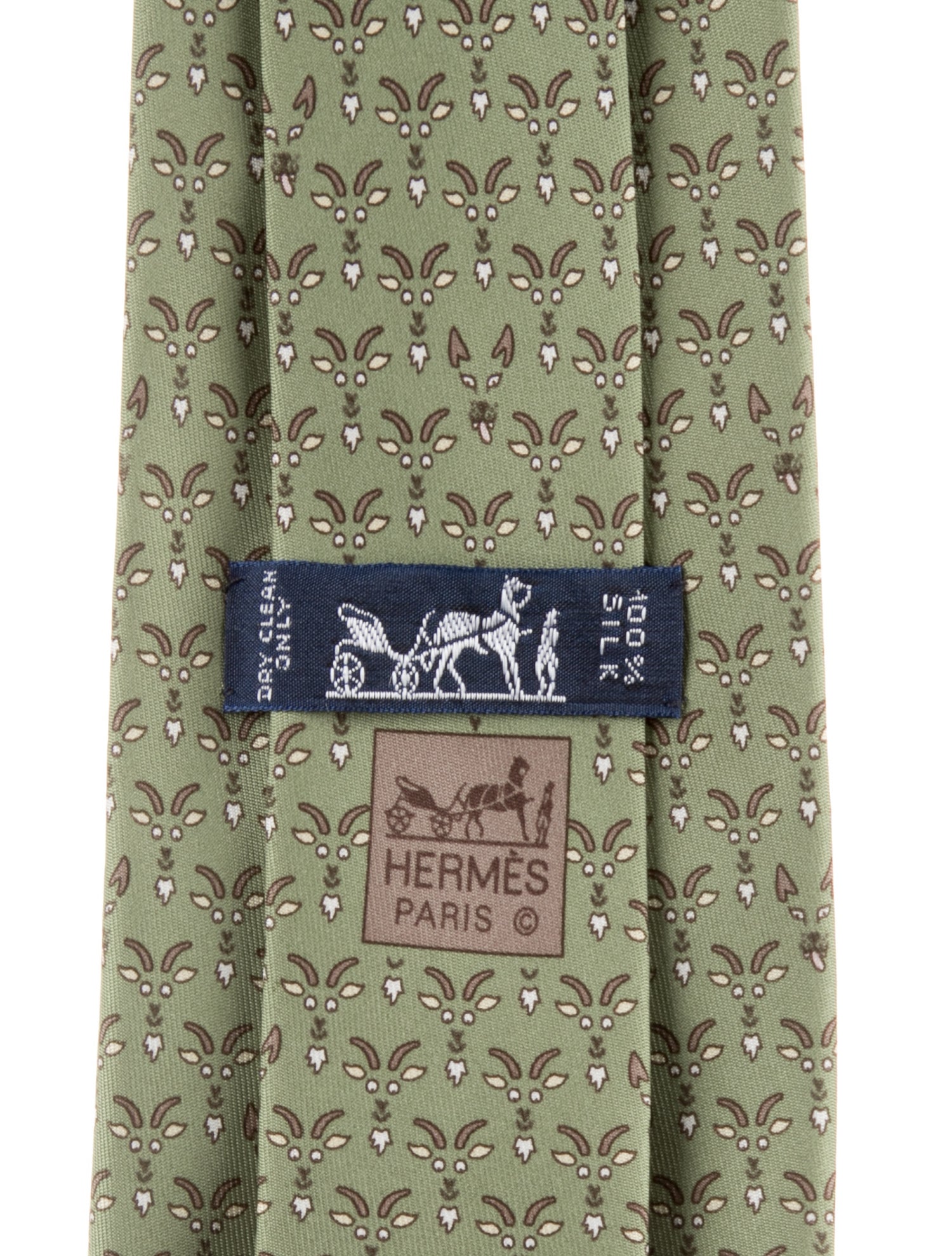 Hermès Silk Patterned Tie