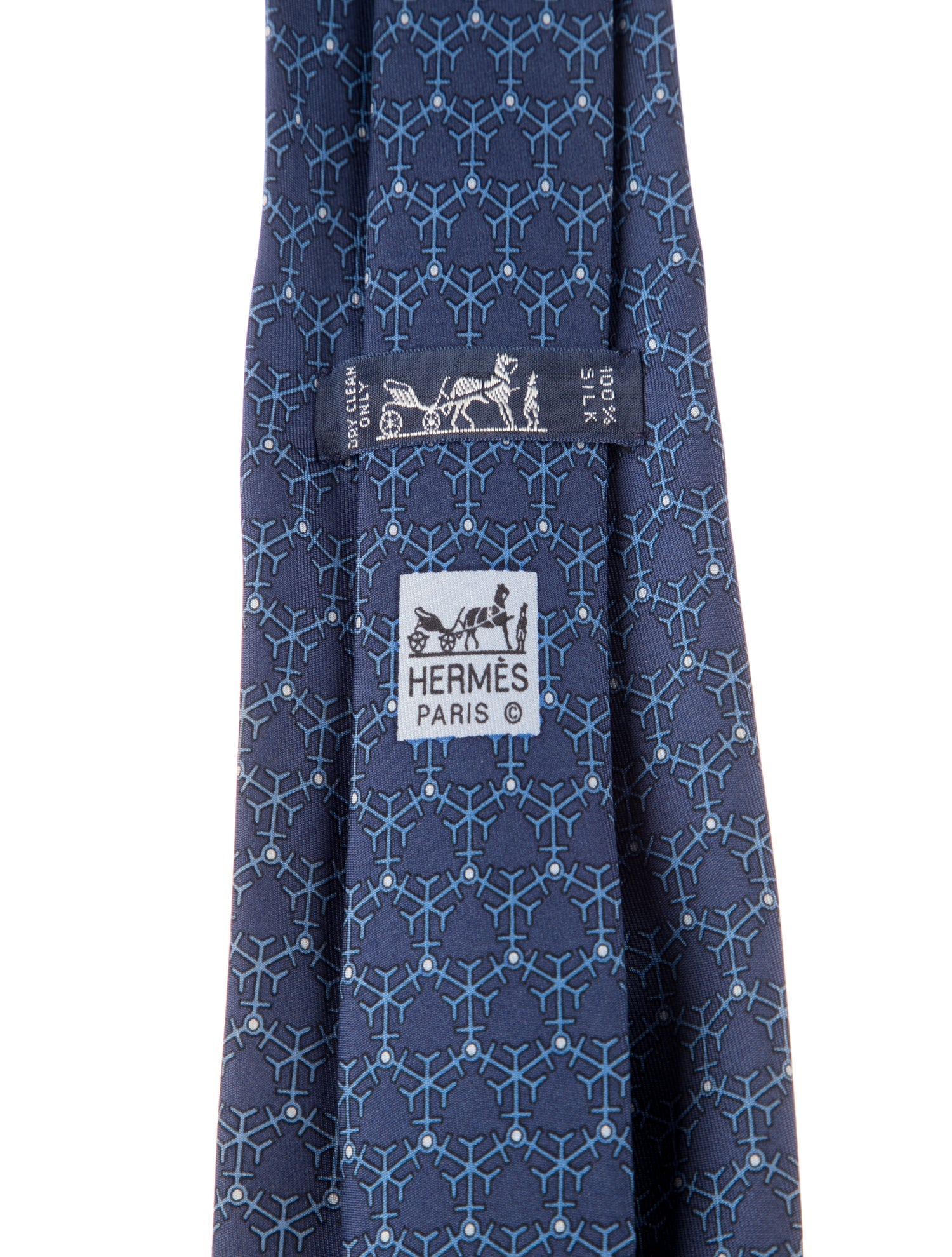 Hermès Silk Patterned Tie