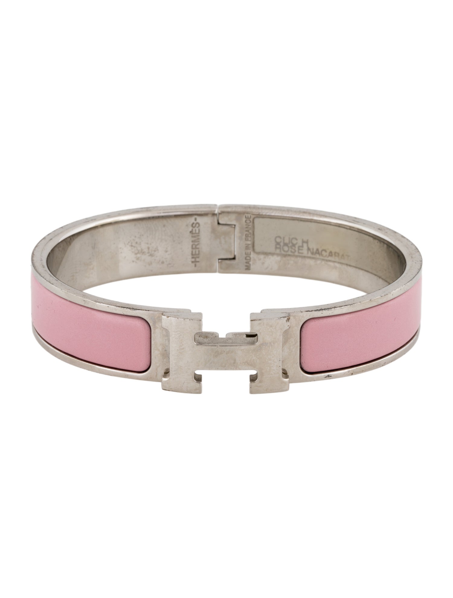 Hermès Enamel Clic H Bangle Bracelet