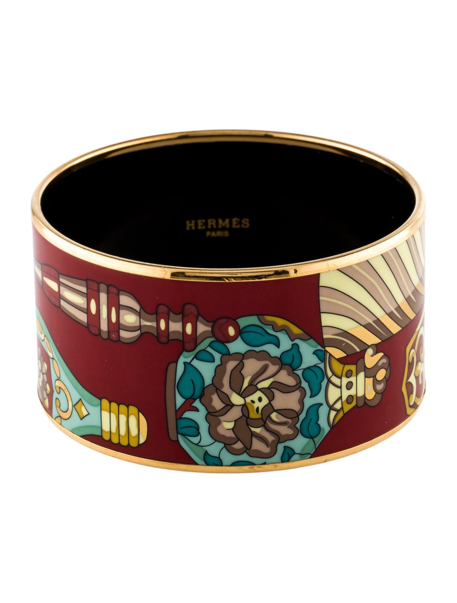 Hermès Extra Wide Enamel Bangle