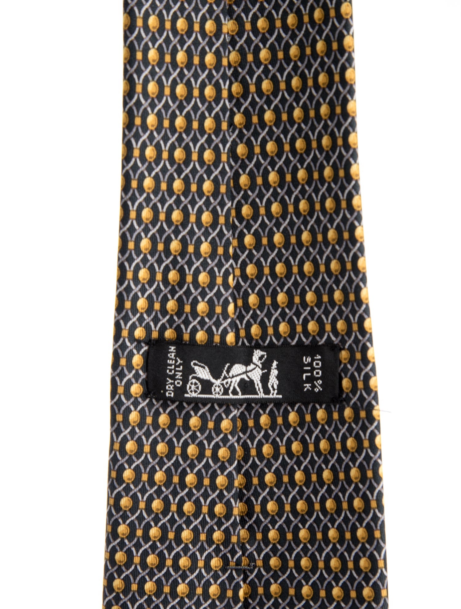 Hermès Silk Printed Tie